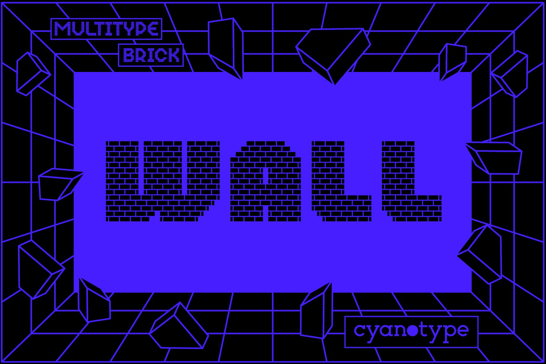 MultiType Brick Wall Font