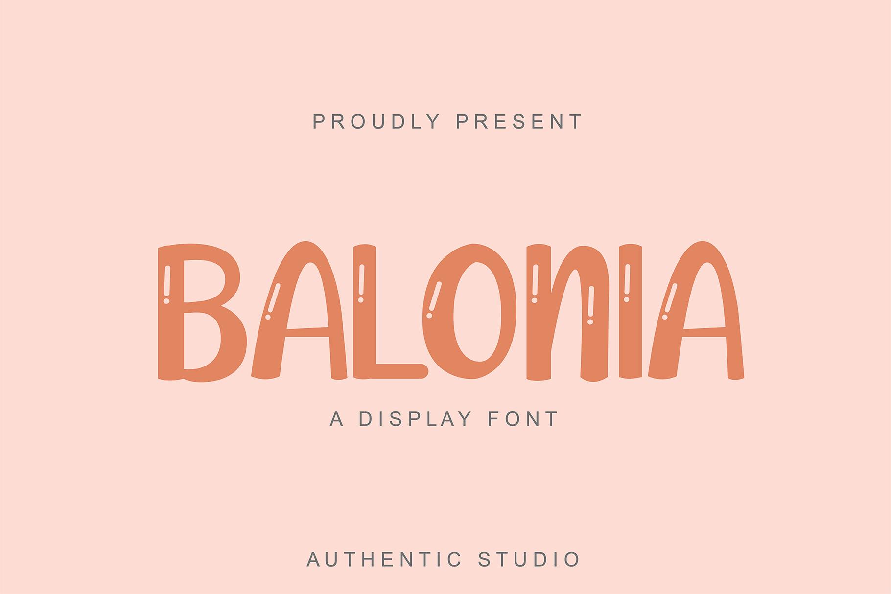 Balonia Font
