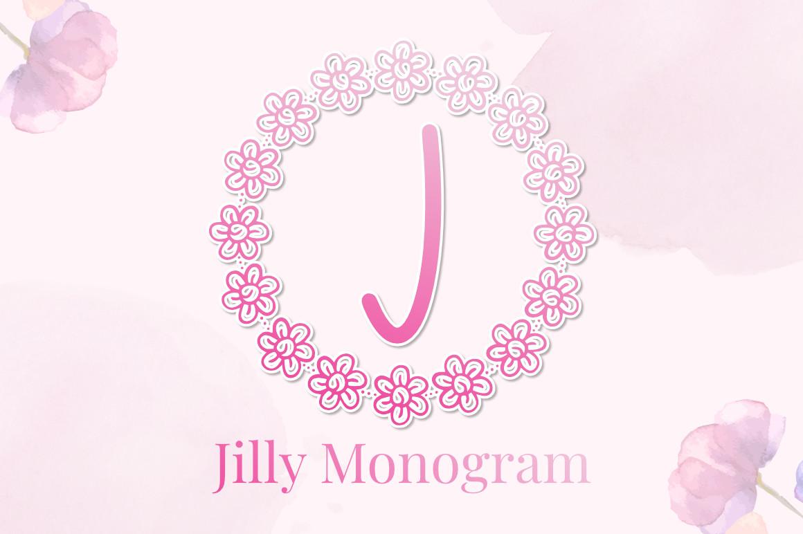 Jilly Monogram Font
