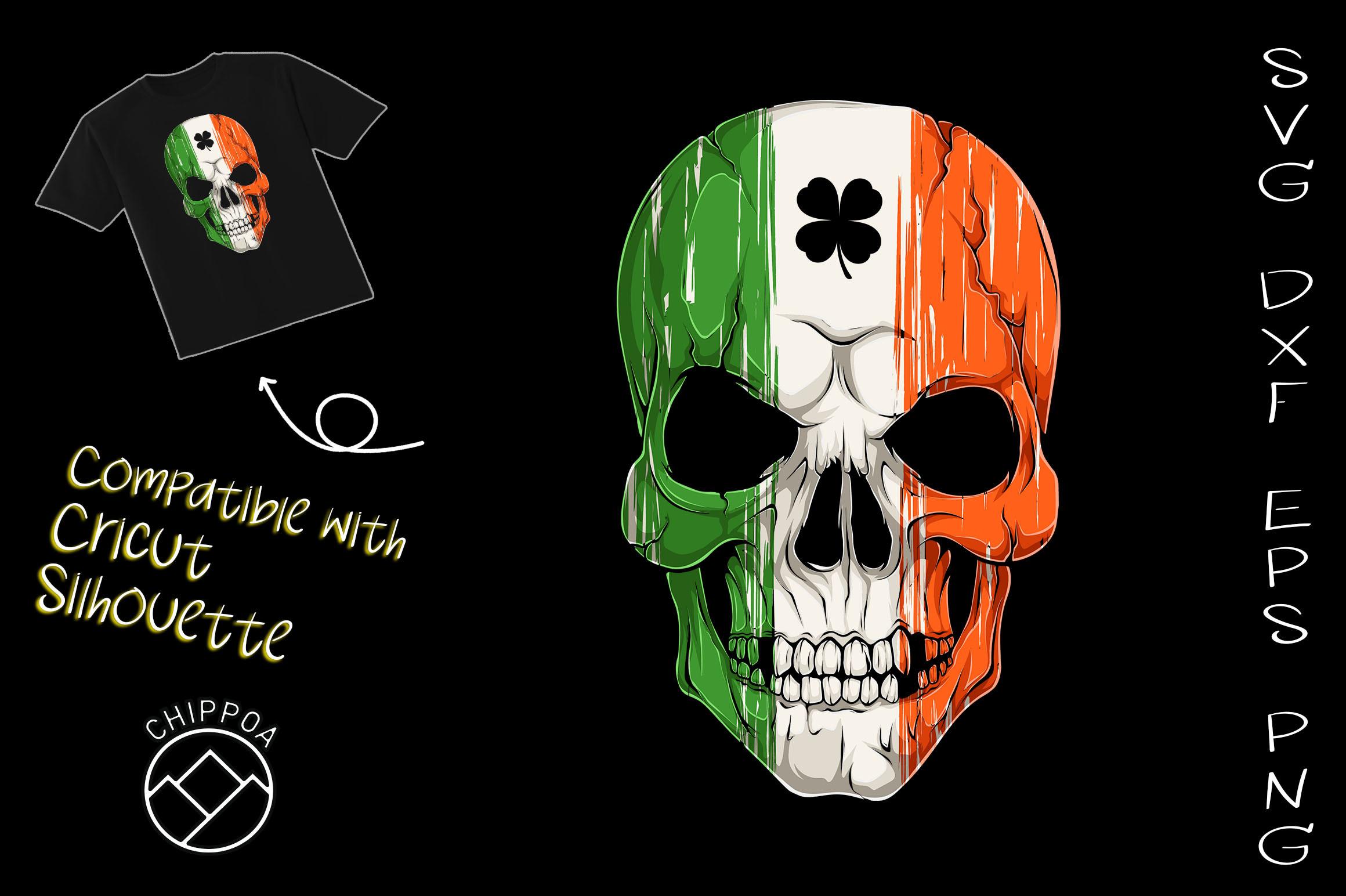 Awesome Irish Skull St. Patricks Day