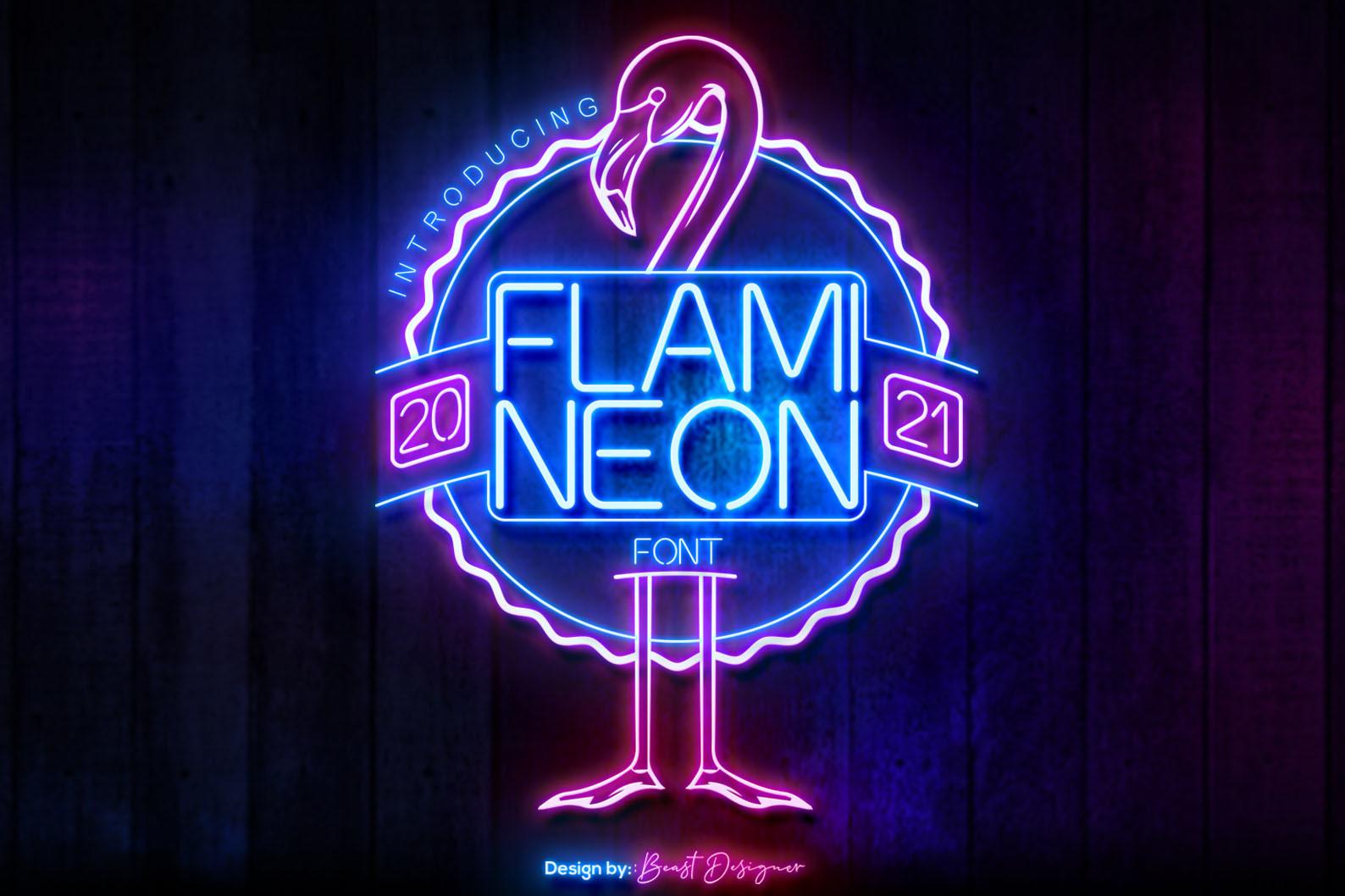 Flami Neon Font
