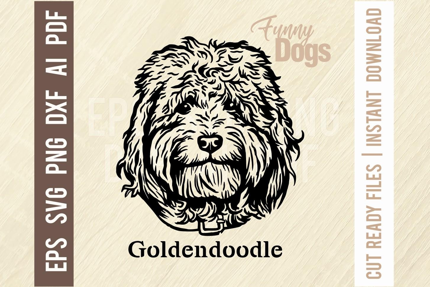 Goldendoodle - Funny Dog SVG Stencil