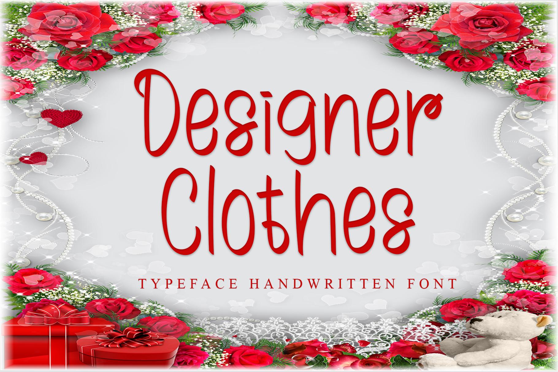 Designer Clothes Font