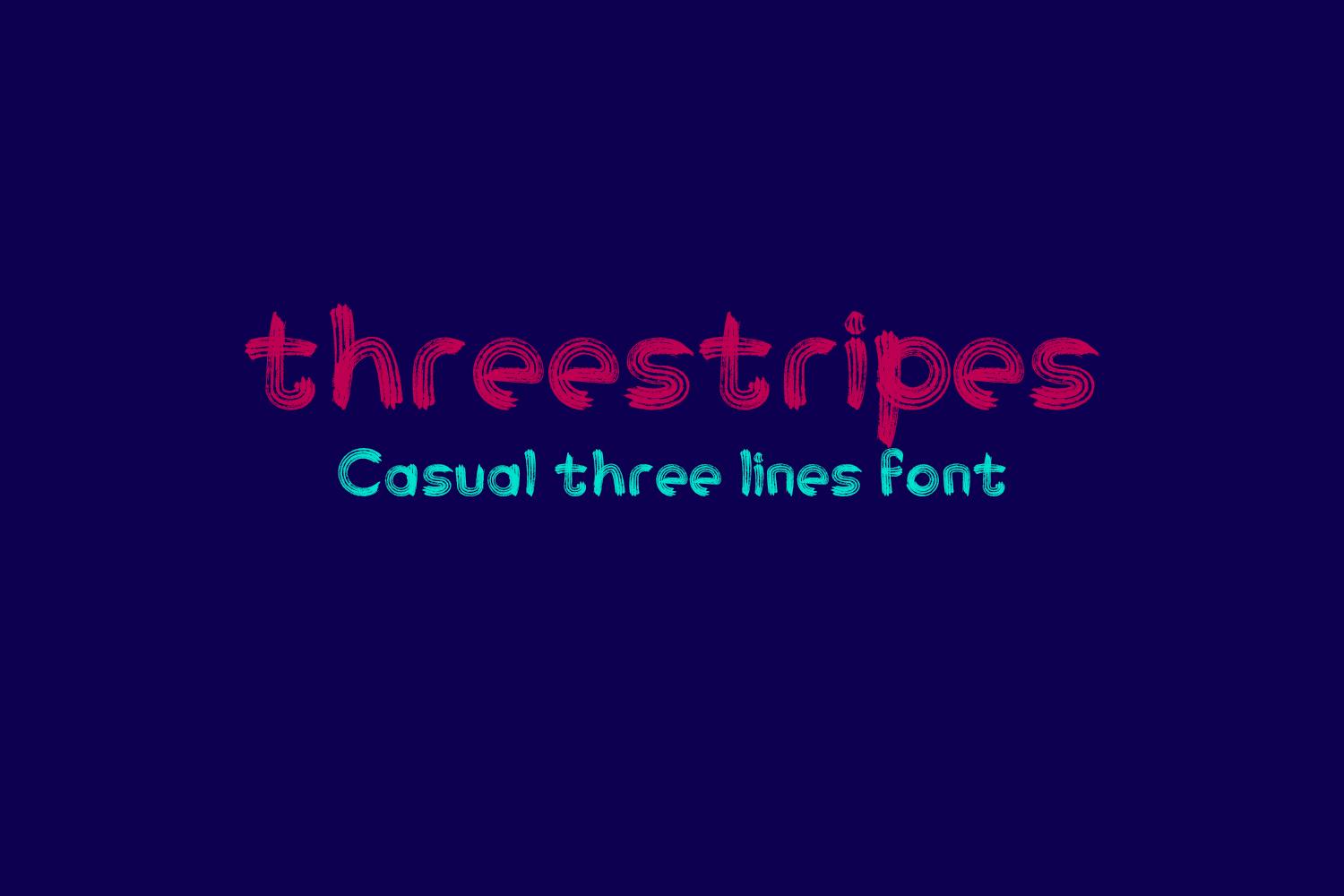 Threestripes Font