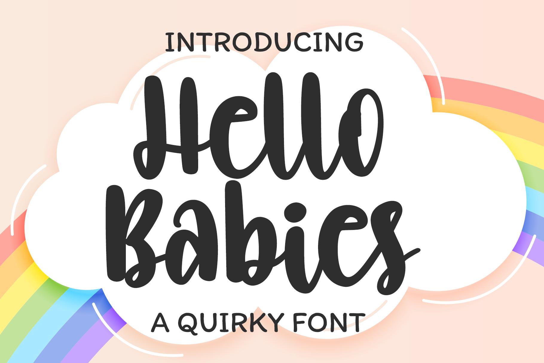 Hello Babies Font