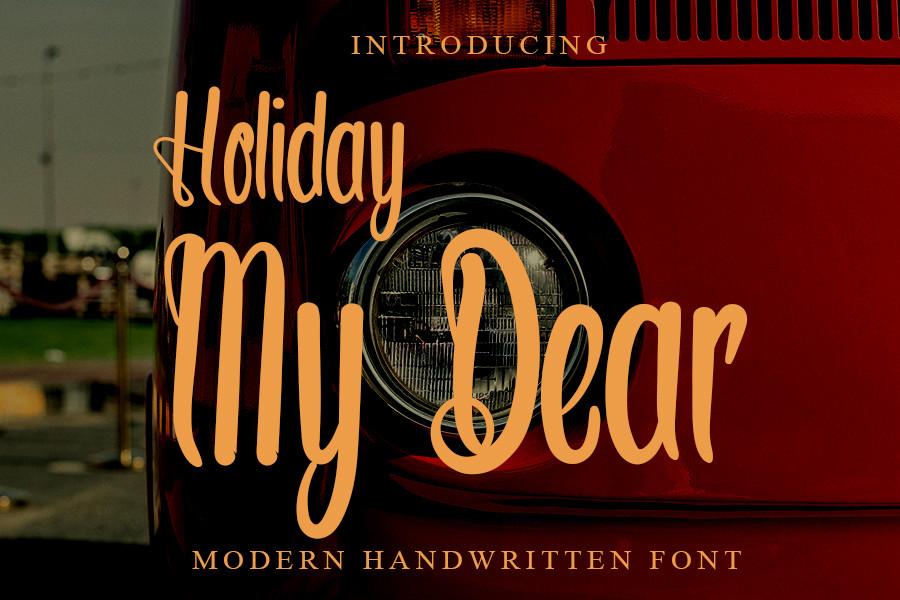 Holiday My Dear Font