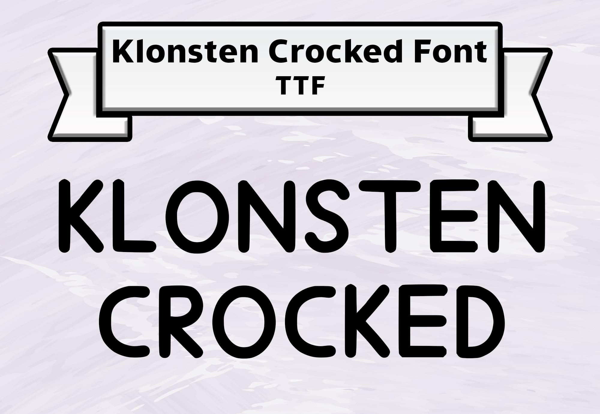 Klonsten Crocked Font