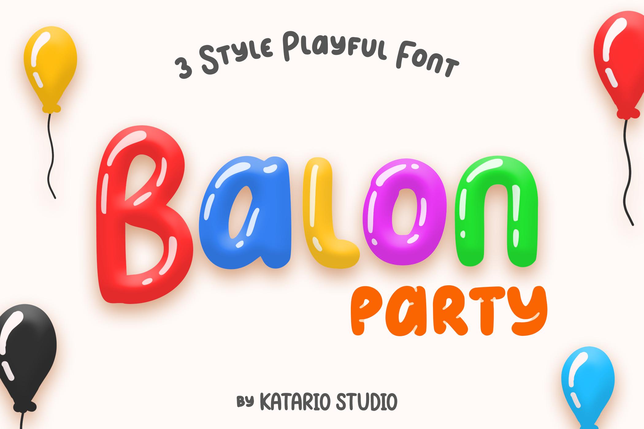 Balon Party Font