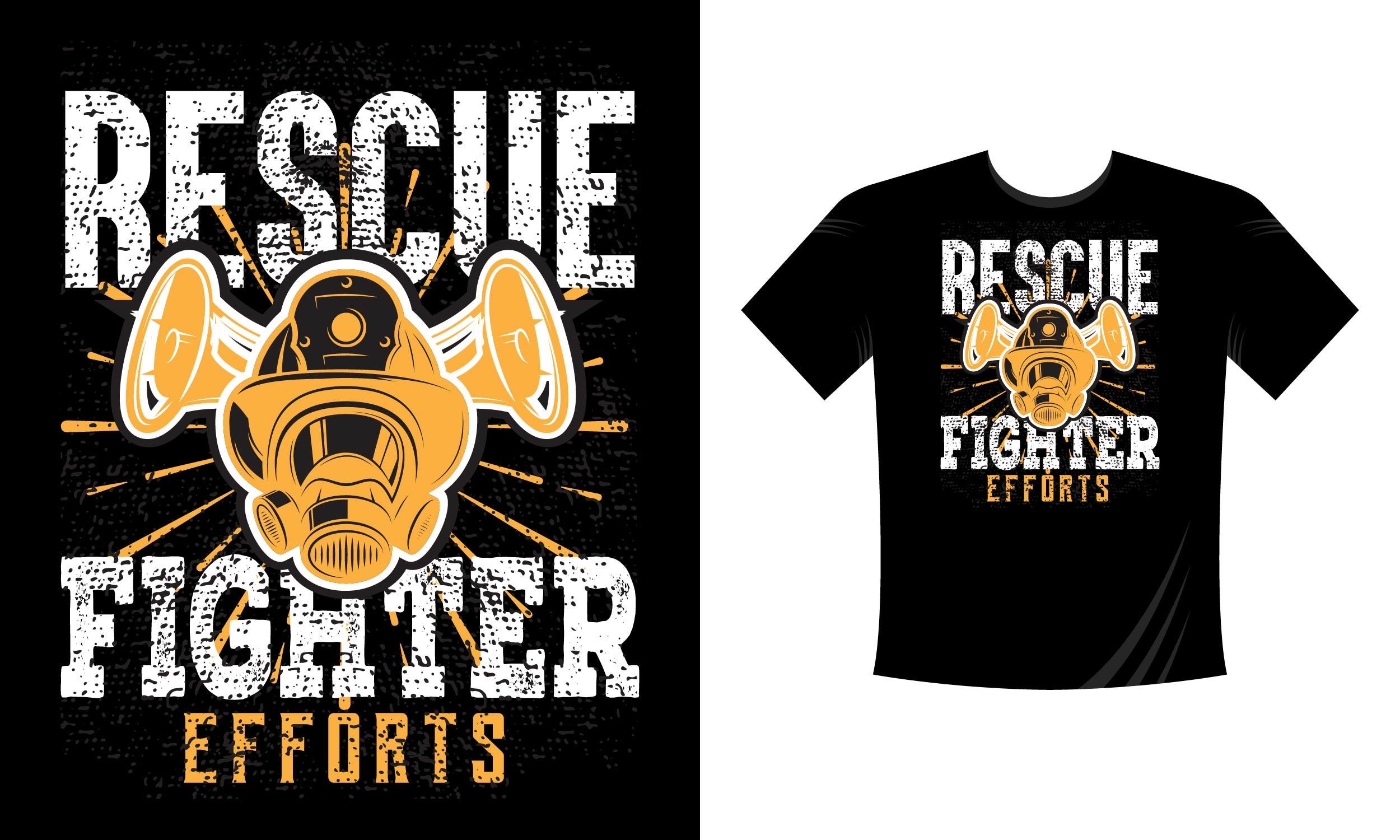 Rescue Firefighter Efforts T-Shirt