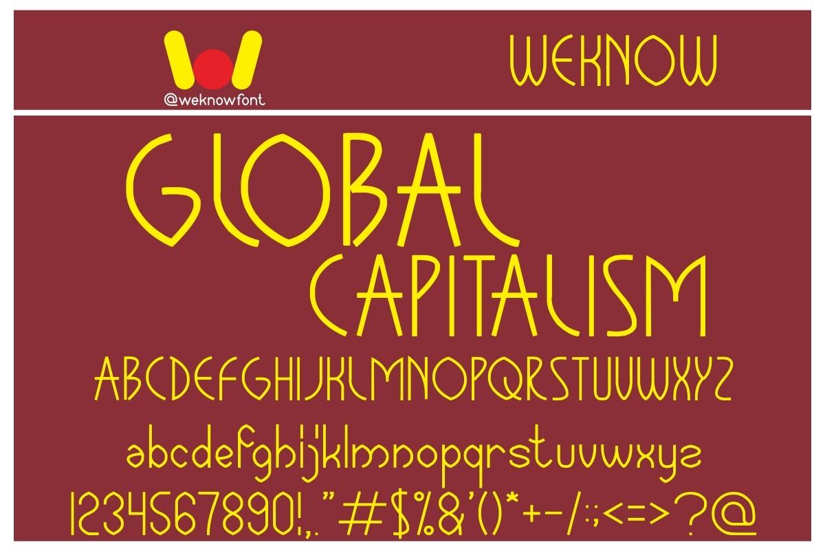 Global Capitalism Font