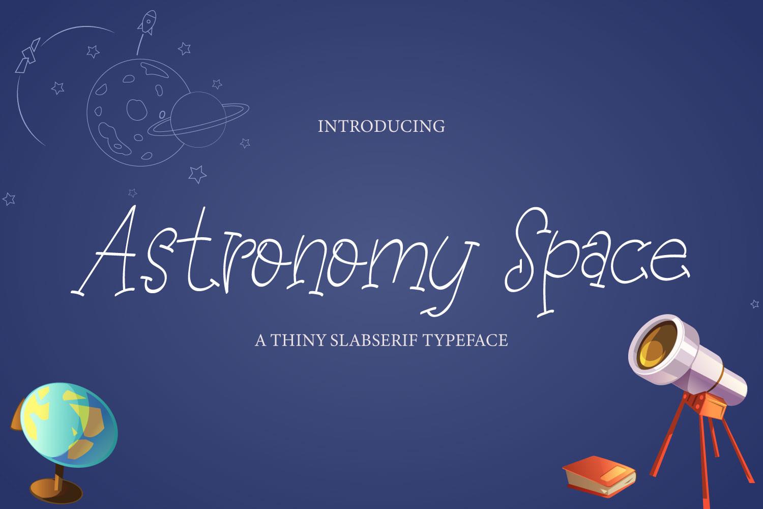 Astronomy Space Font