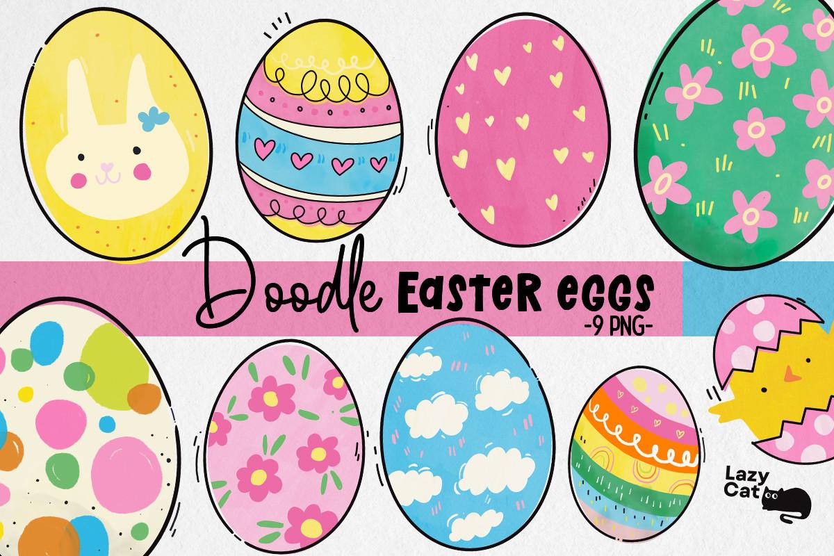 Doodle Easter Eggs