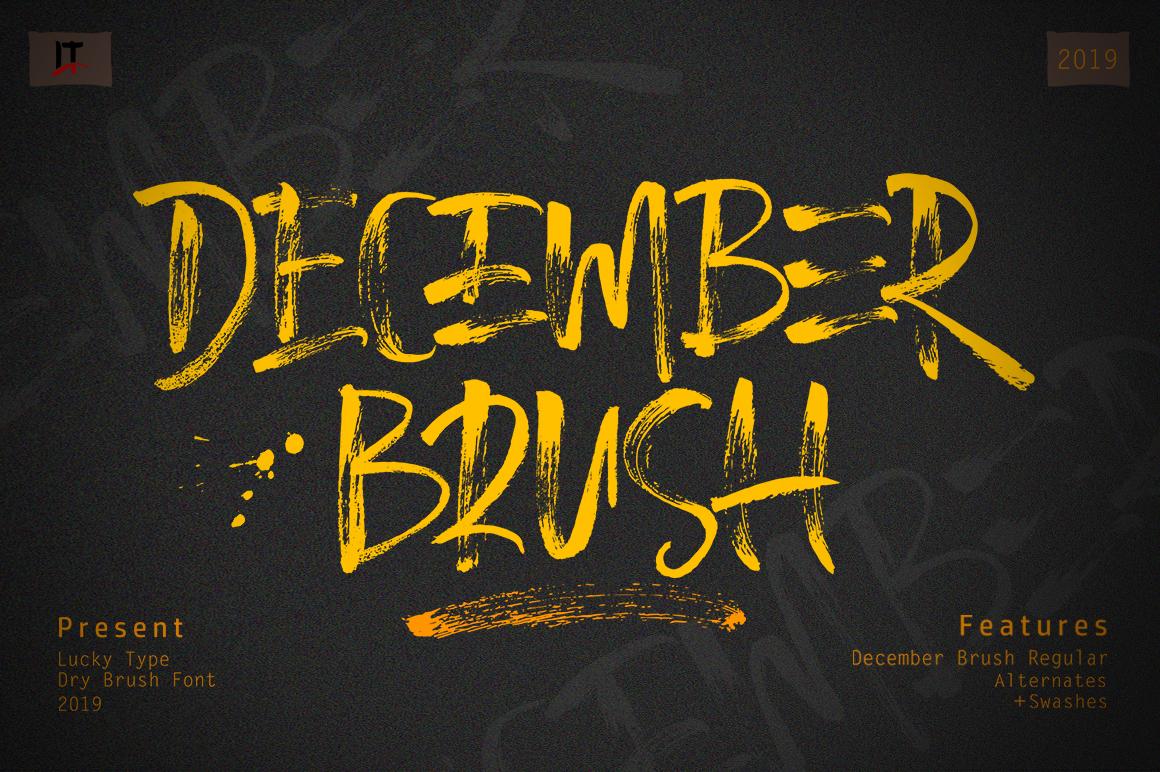 December Brush Font
