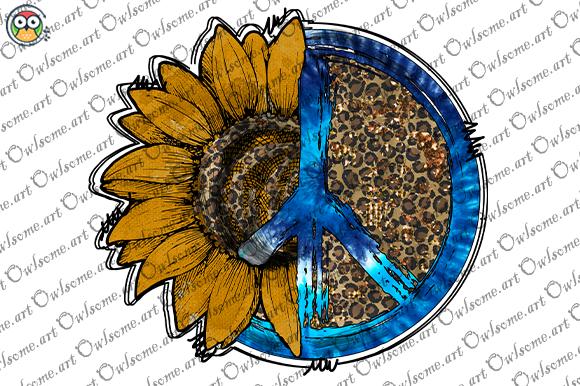 Peace with Sunflower Western Sublimation