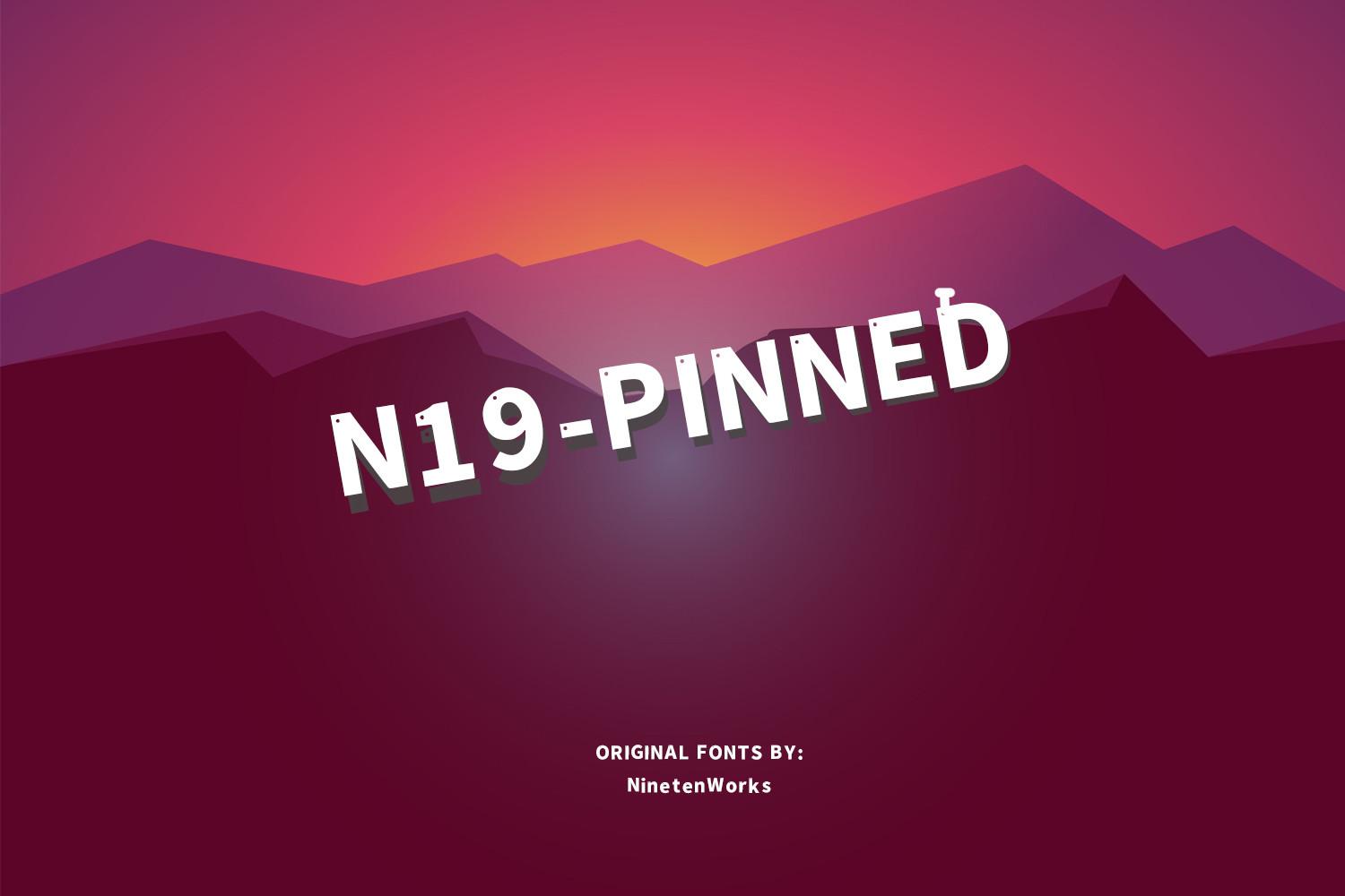 N-19 Pinned Font