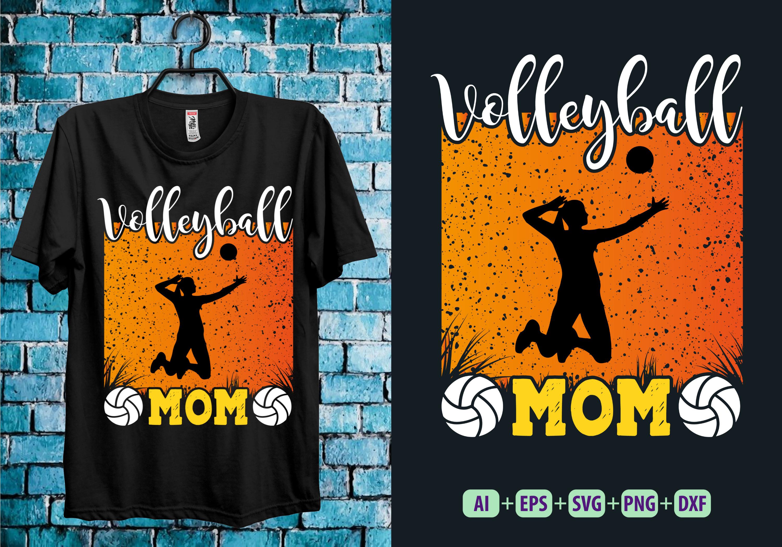 Volleyball Mom T-shirt Design