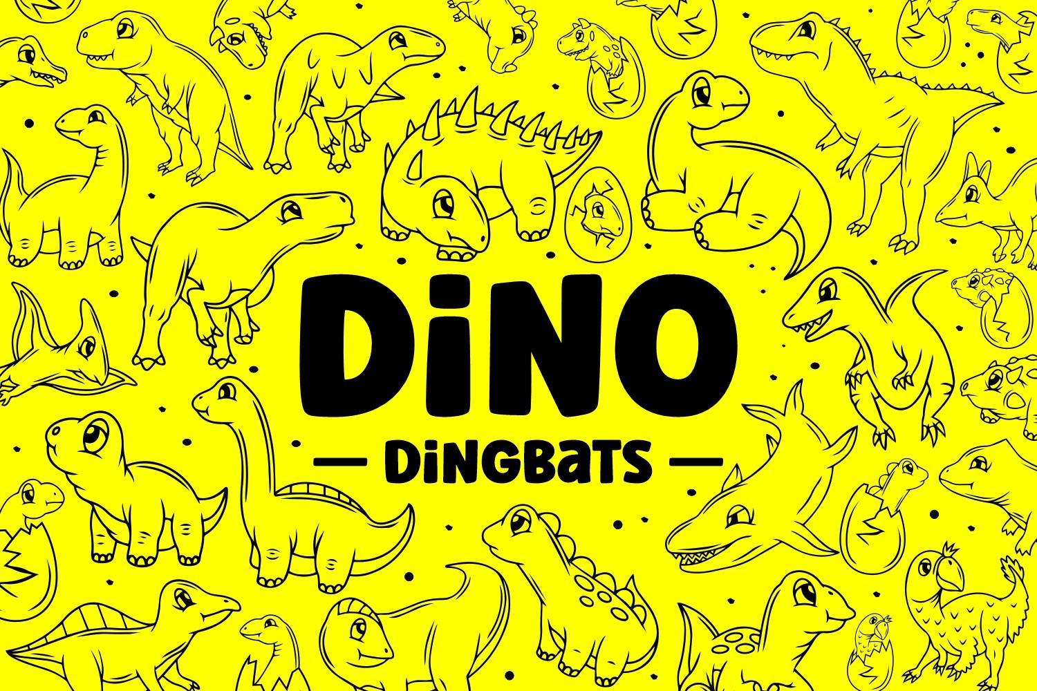 Dino Dingbats Font