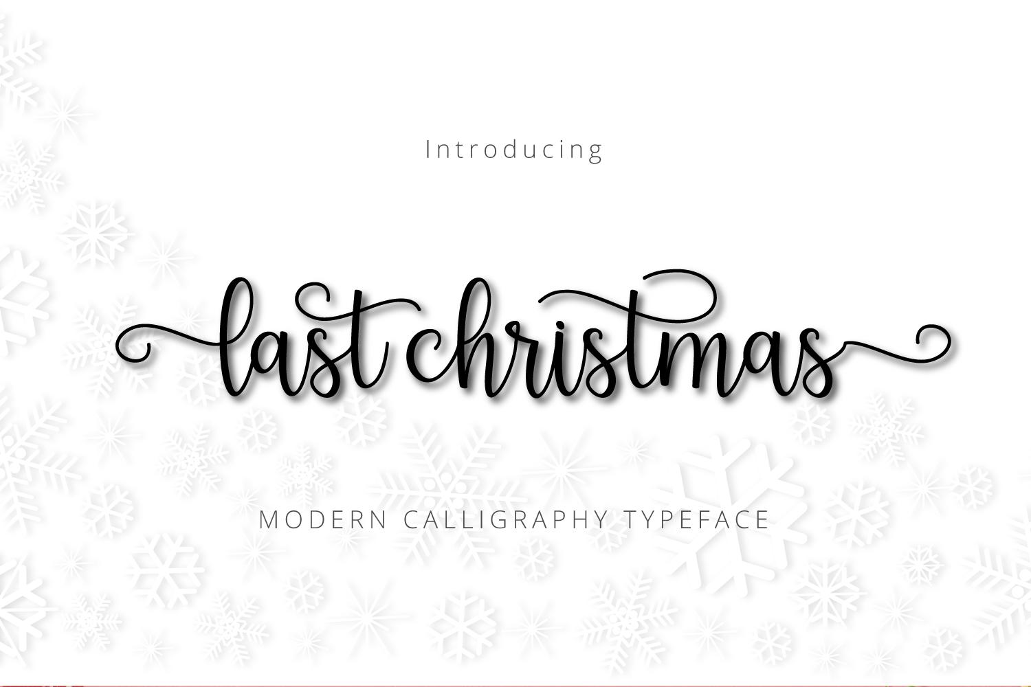 Last Christmas Script Font