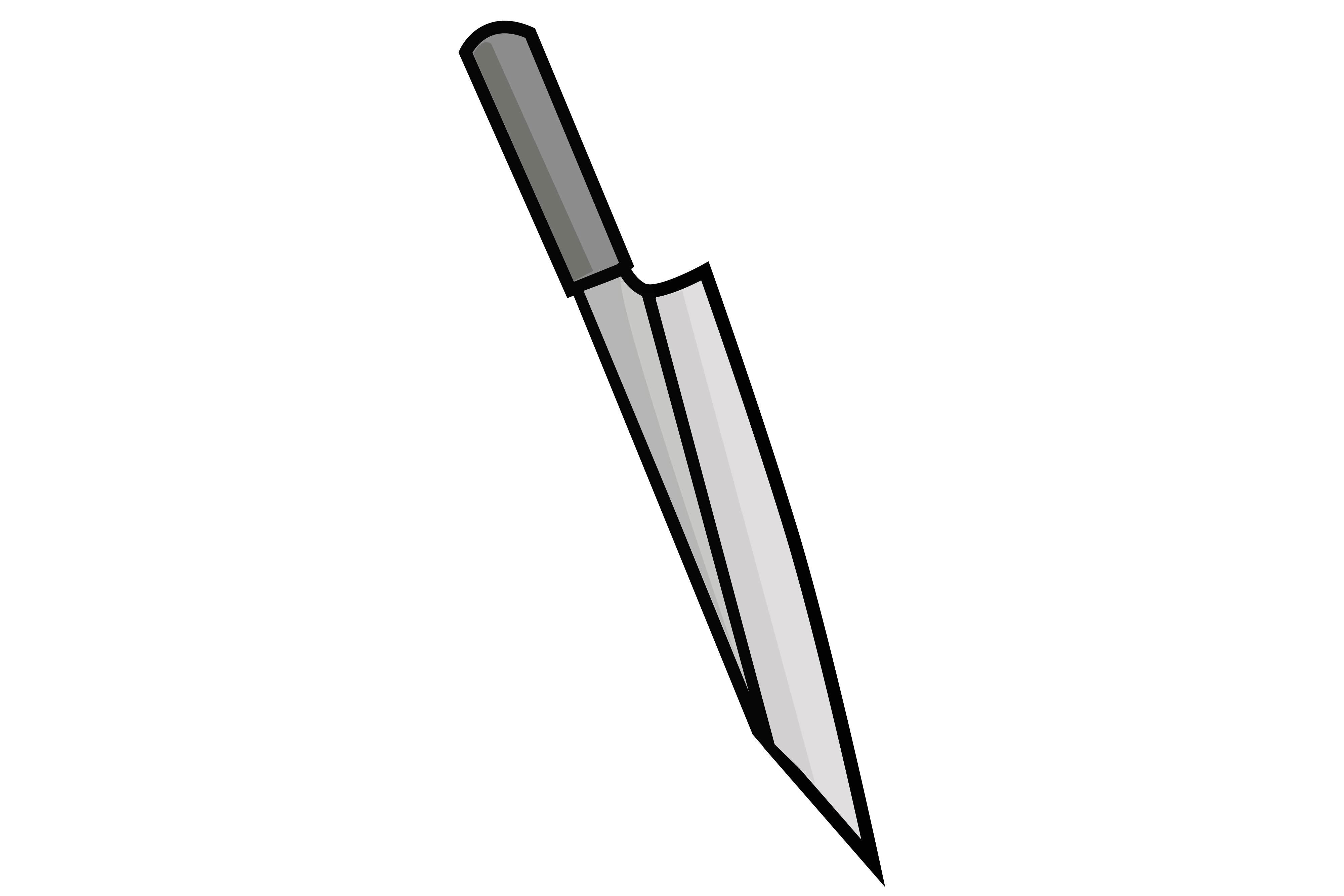 Sharp Knife Sticker Vector Illustration