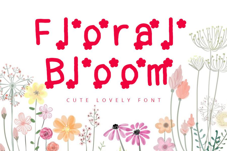 Floral Bloom Font