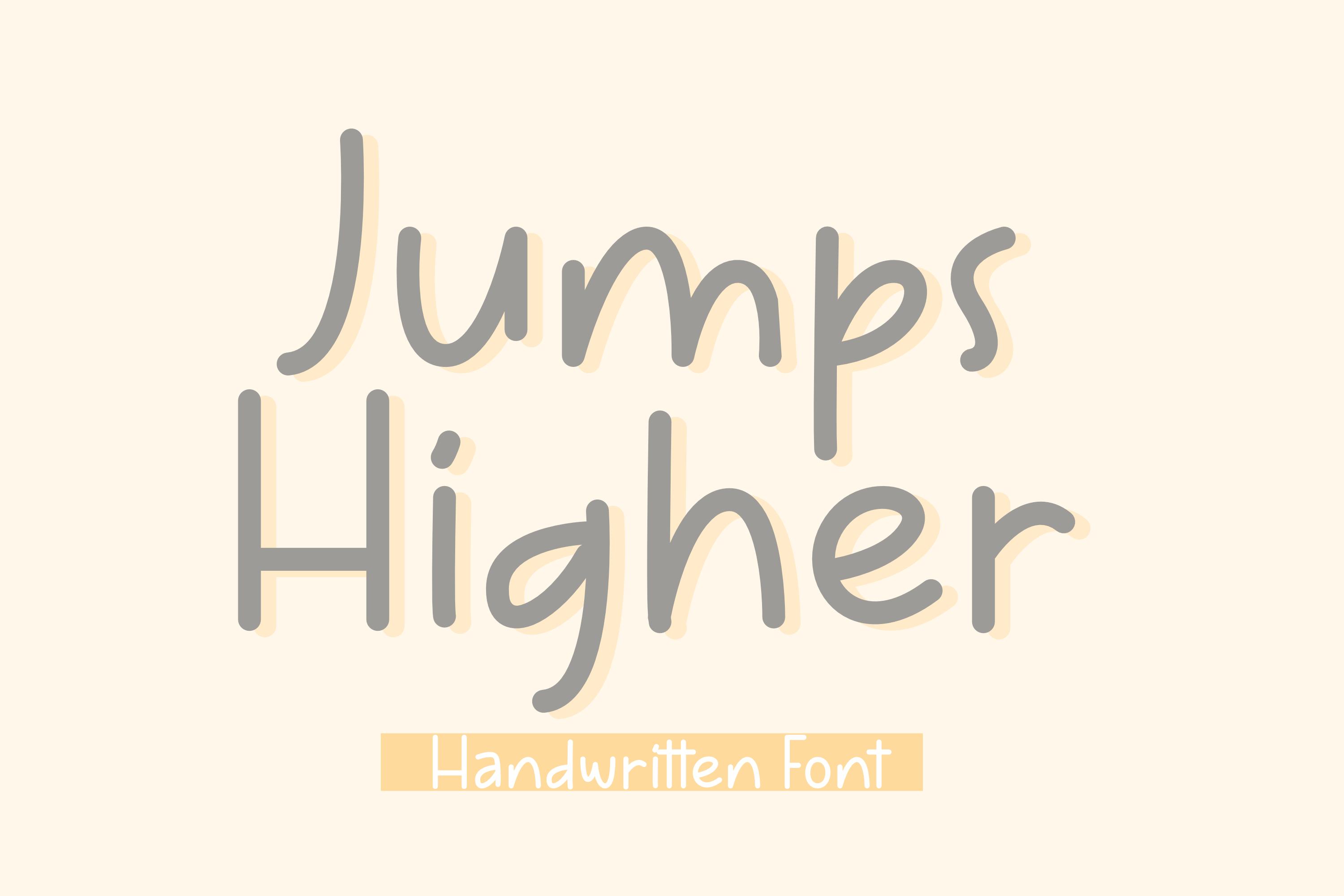 Jumps Higher Font