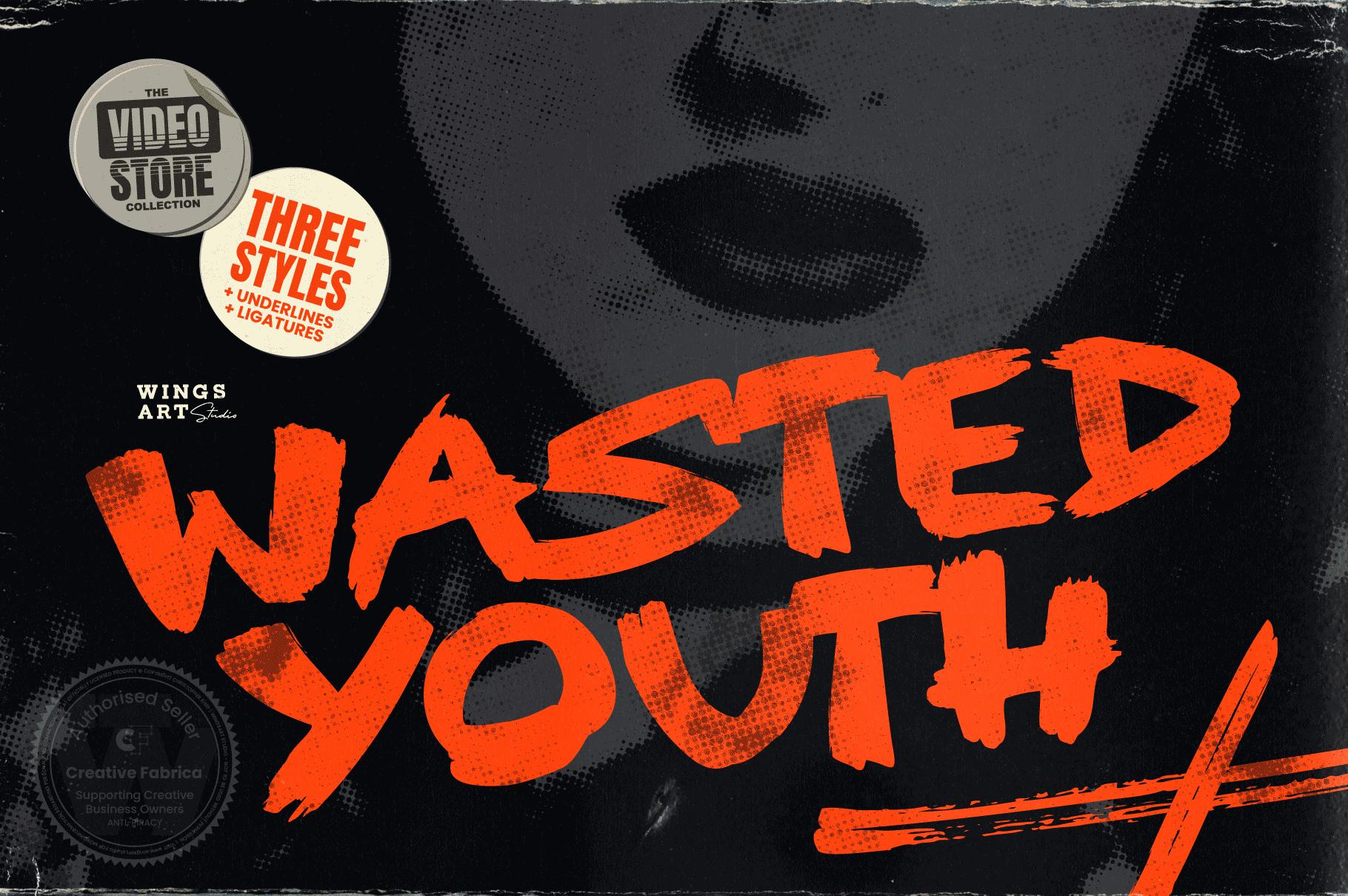 Wasted Youth Font
