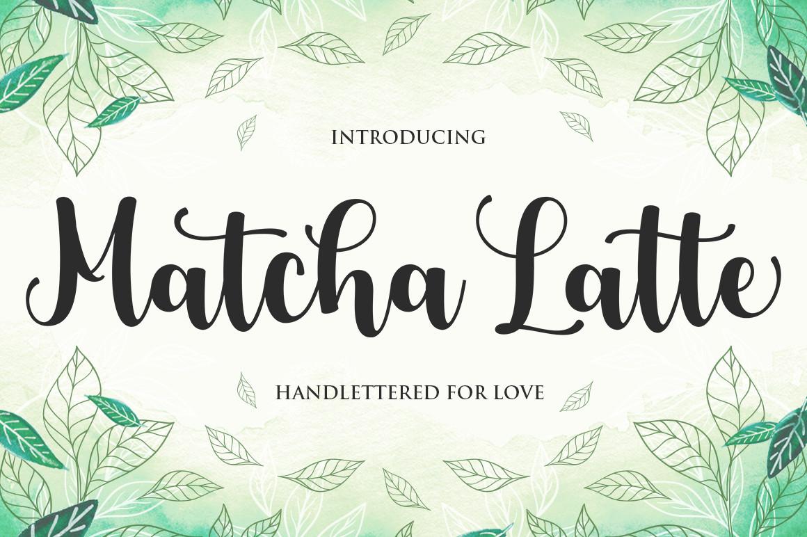 Matcha Latte Script Font