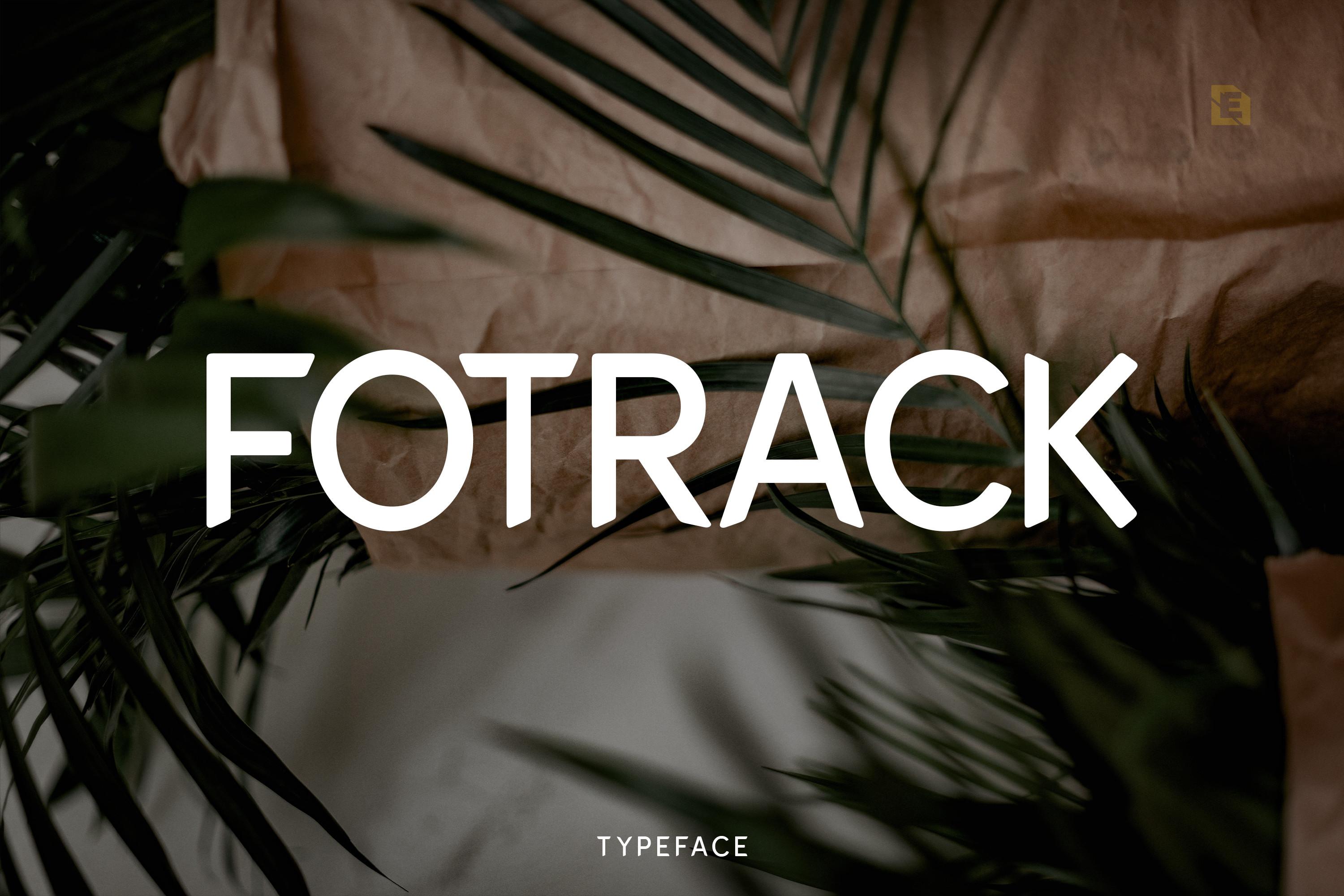 Fotrack Typeface Font