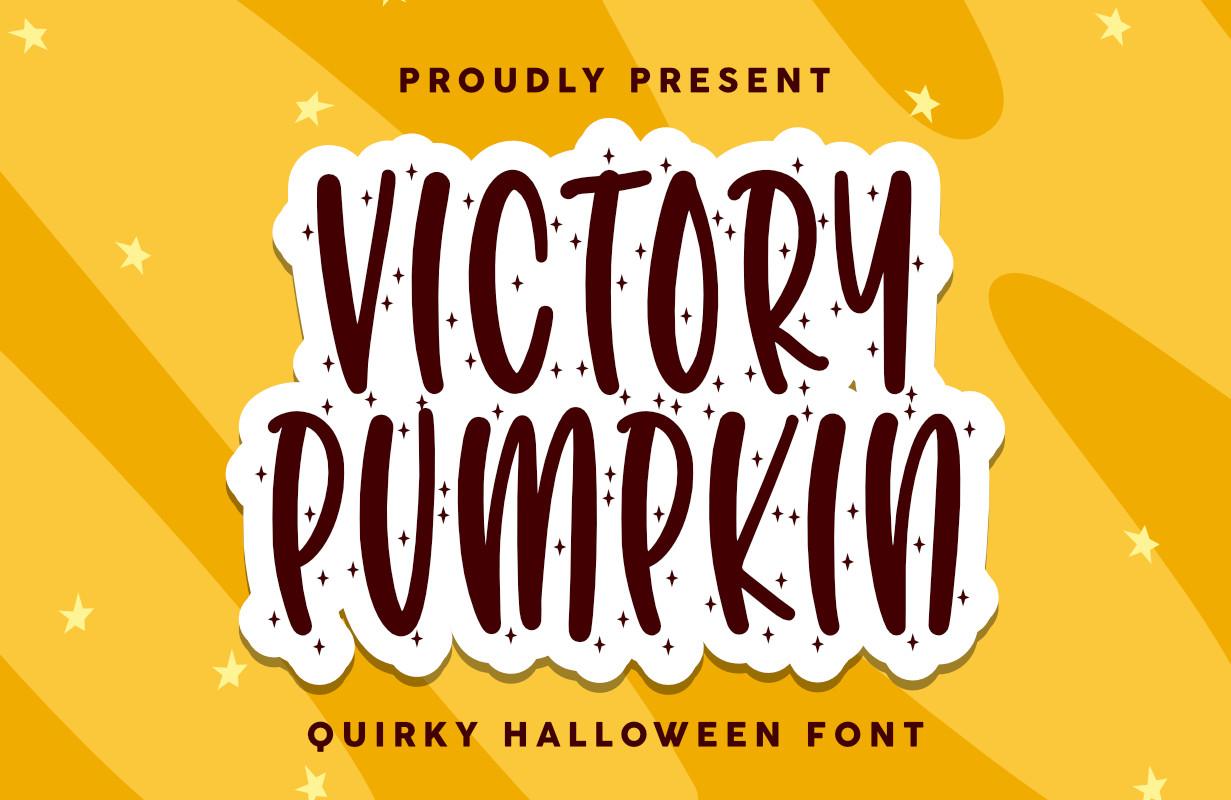 Victory Pumpkin Font