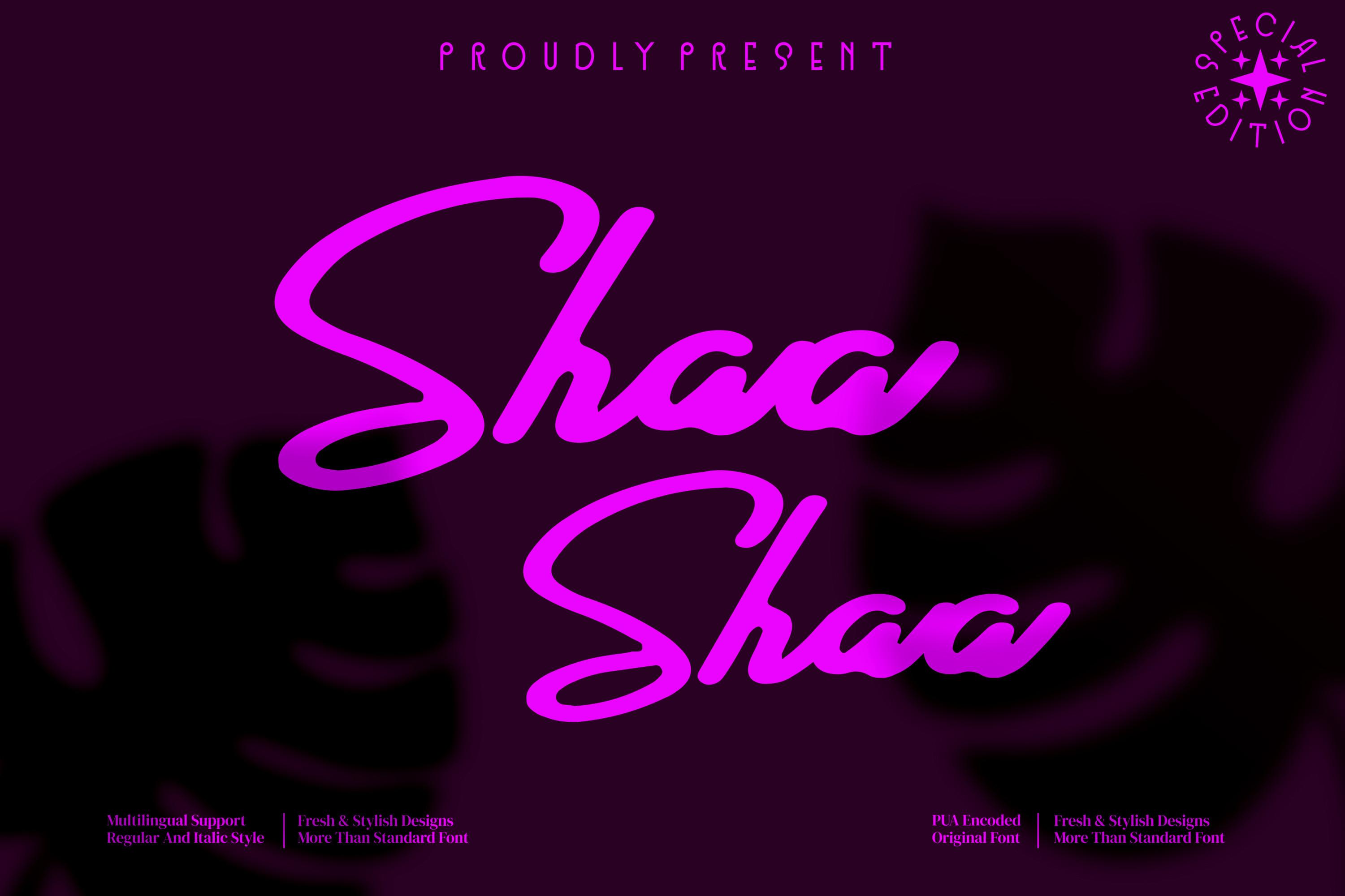 Shaa Shaa Font