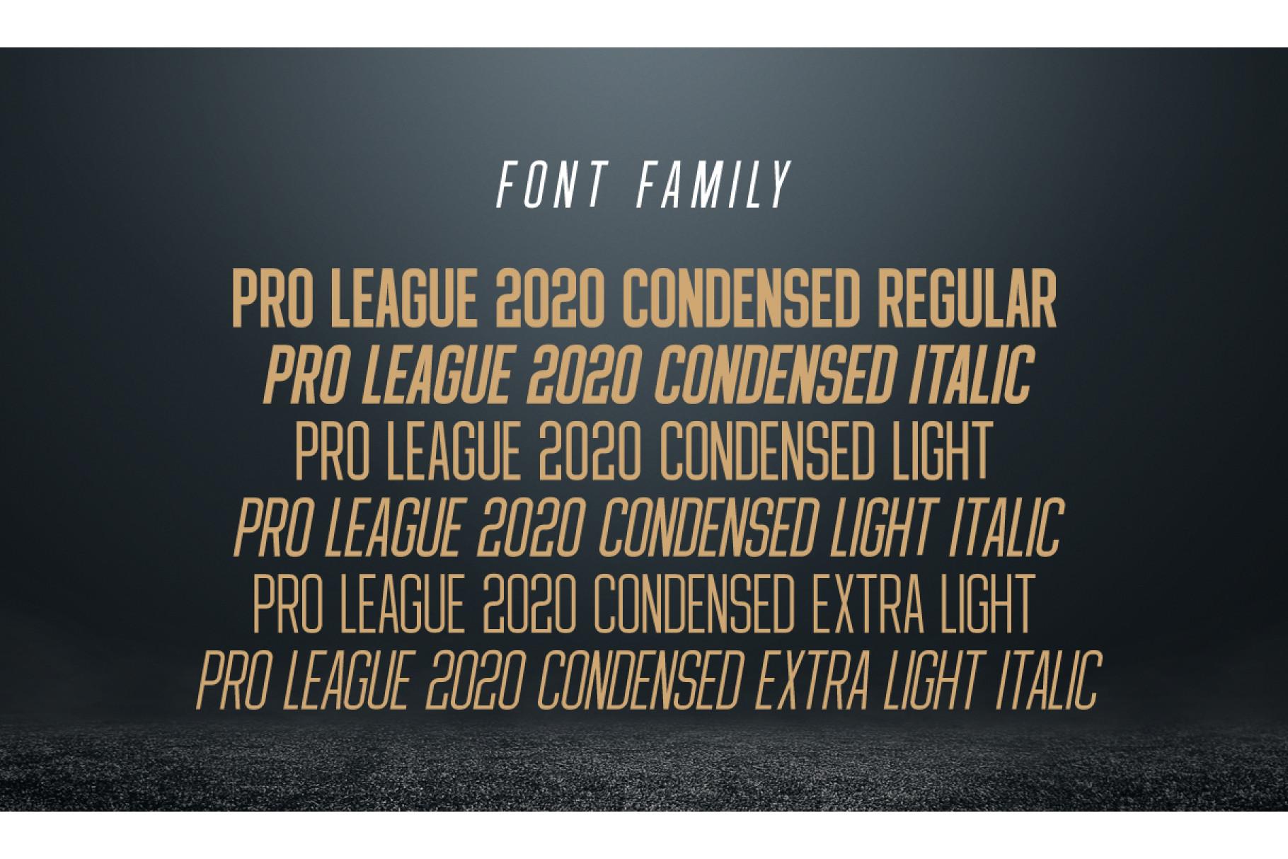 Pro League 2020 Font