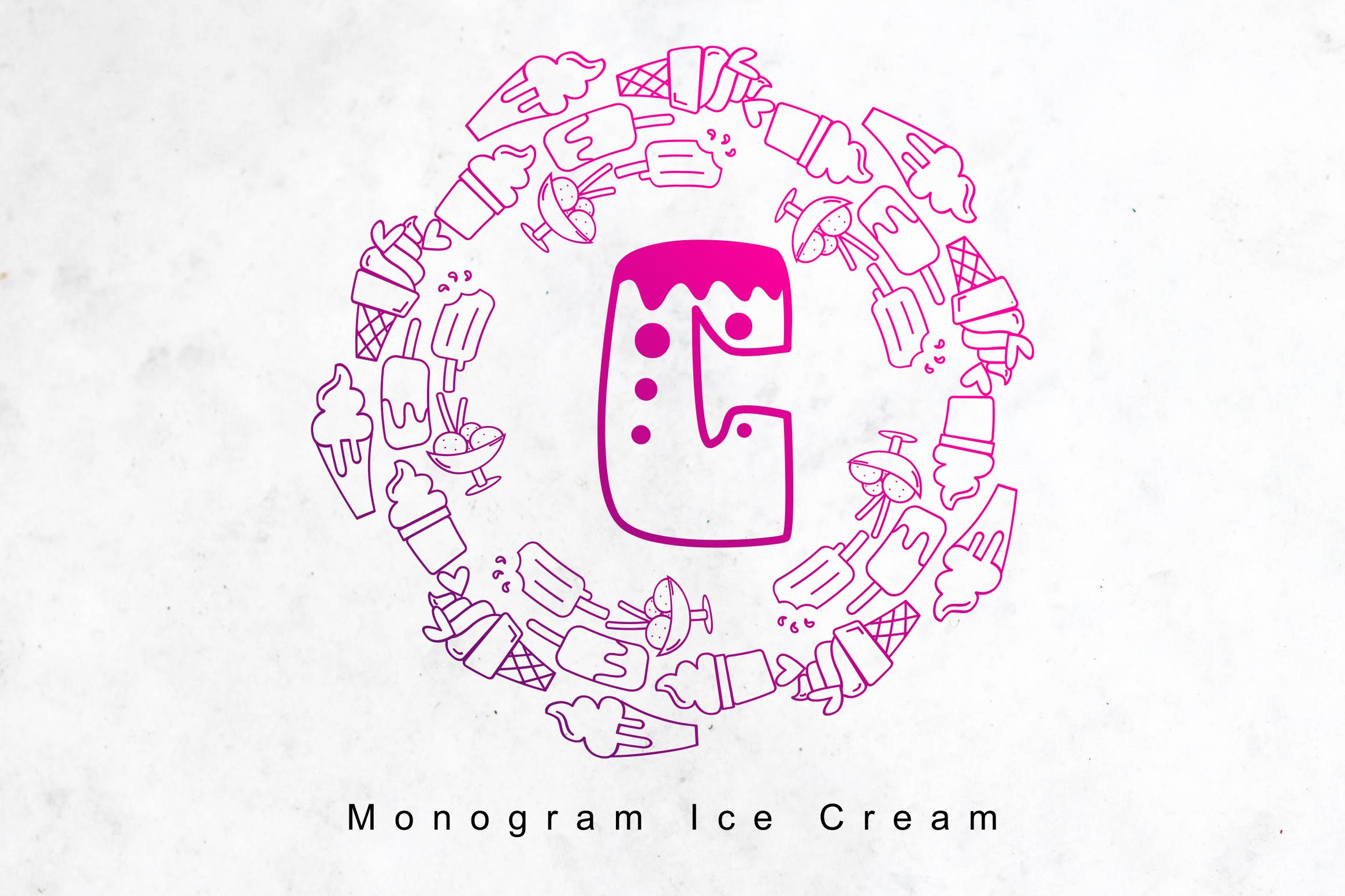 Monogram Ice Cream Font