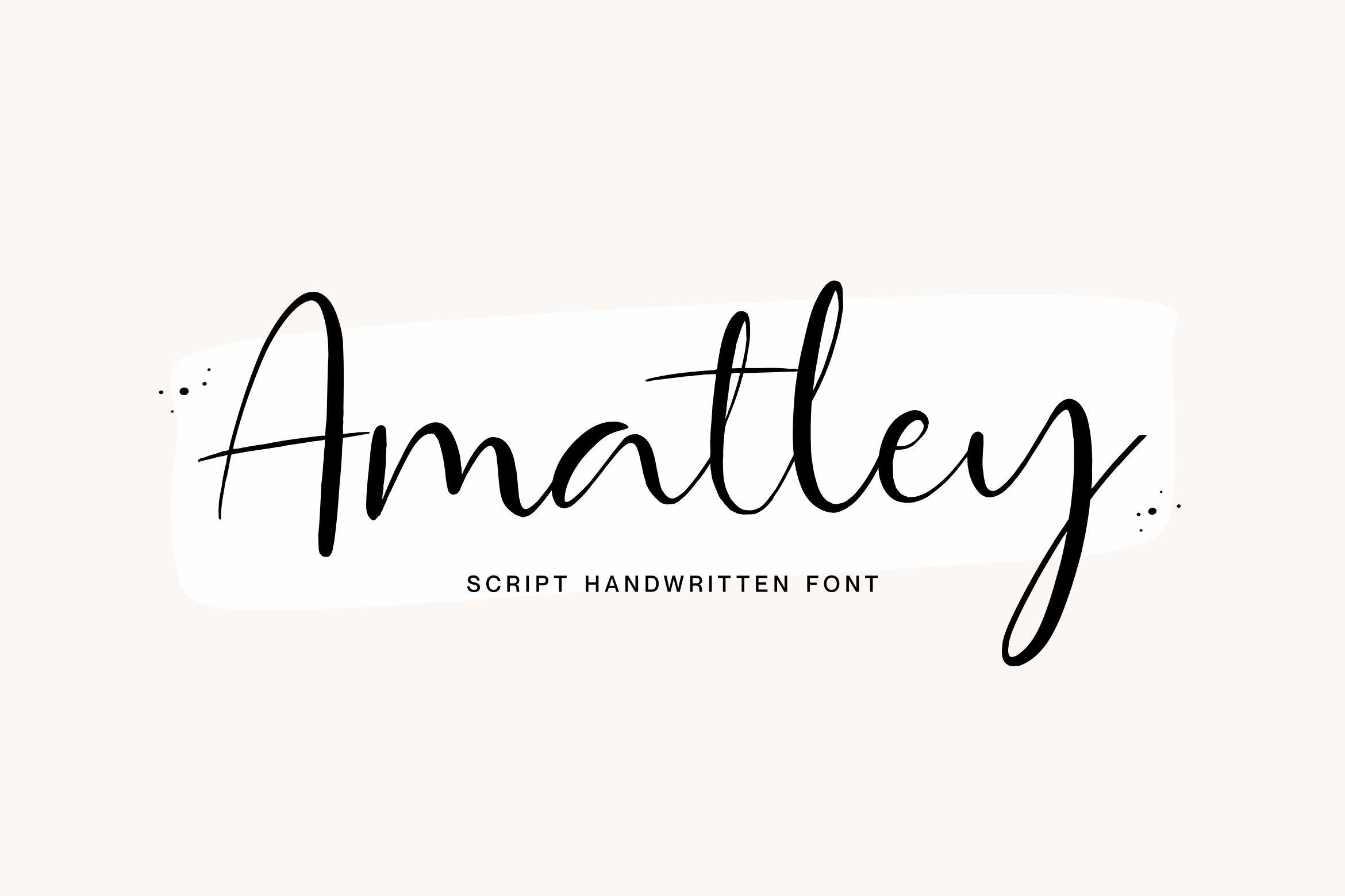 Amatley Script Font
