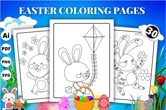 Easter Coloring Pages - KDP Interior