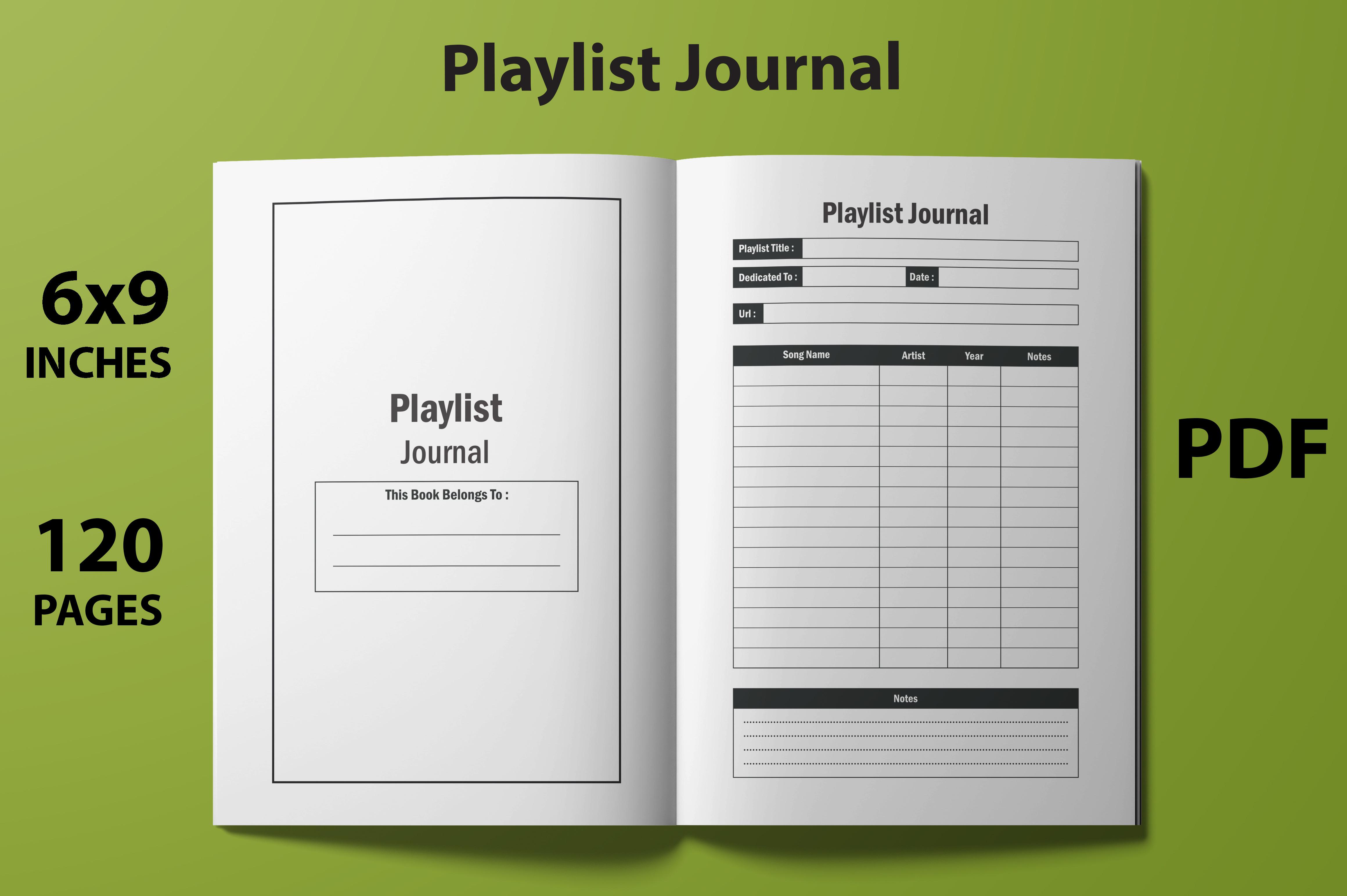 KDP Playlist Journal