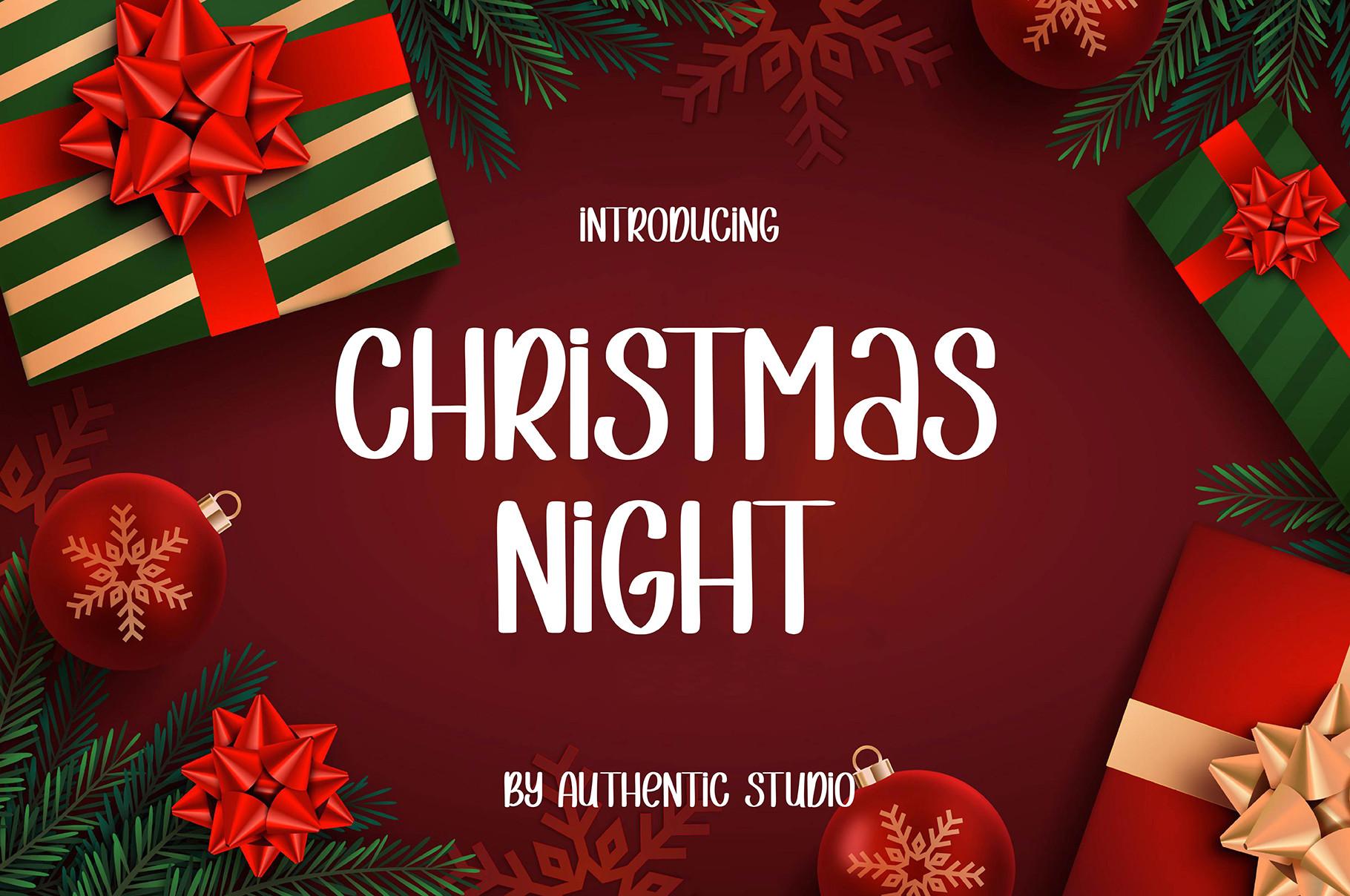 Christmas Night Font