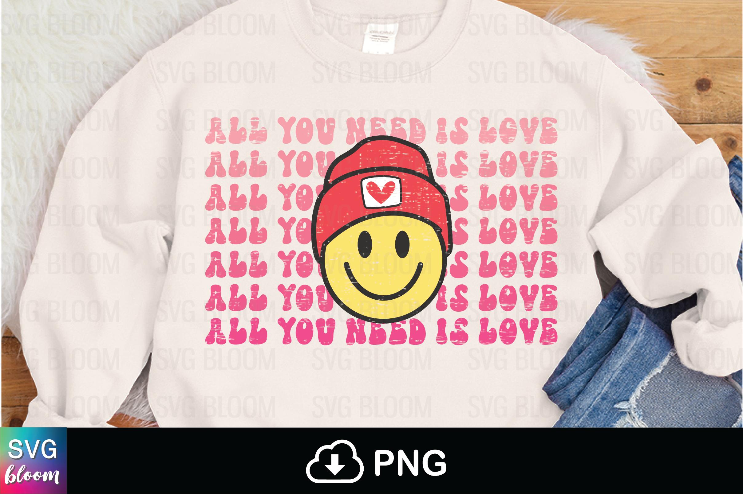 All You Need is Love Smiley Face Beanie