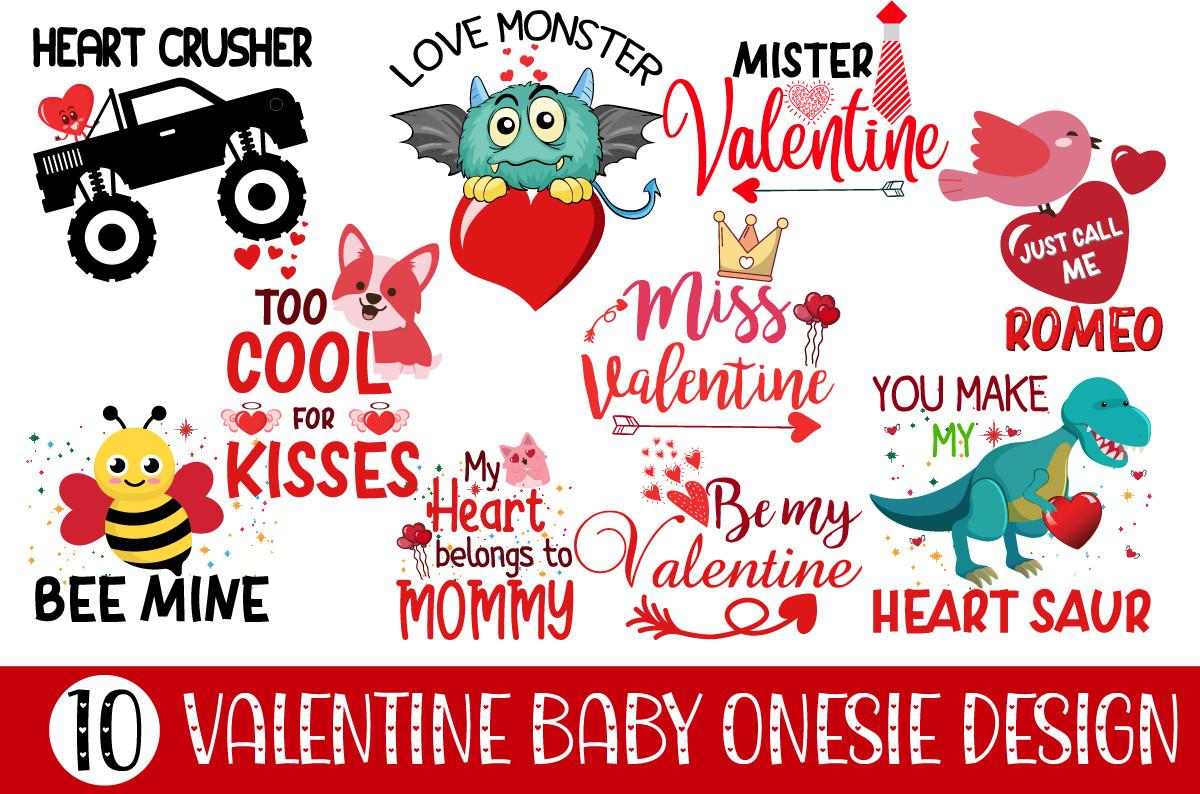 Valentine Baby Onesie Bundle