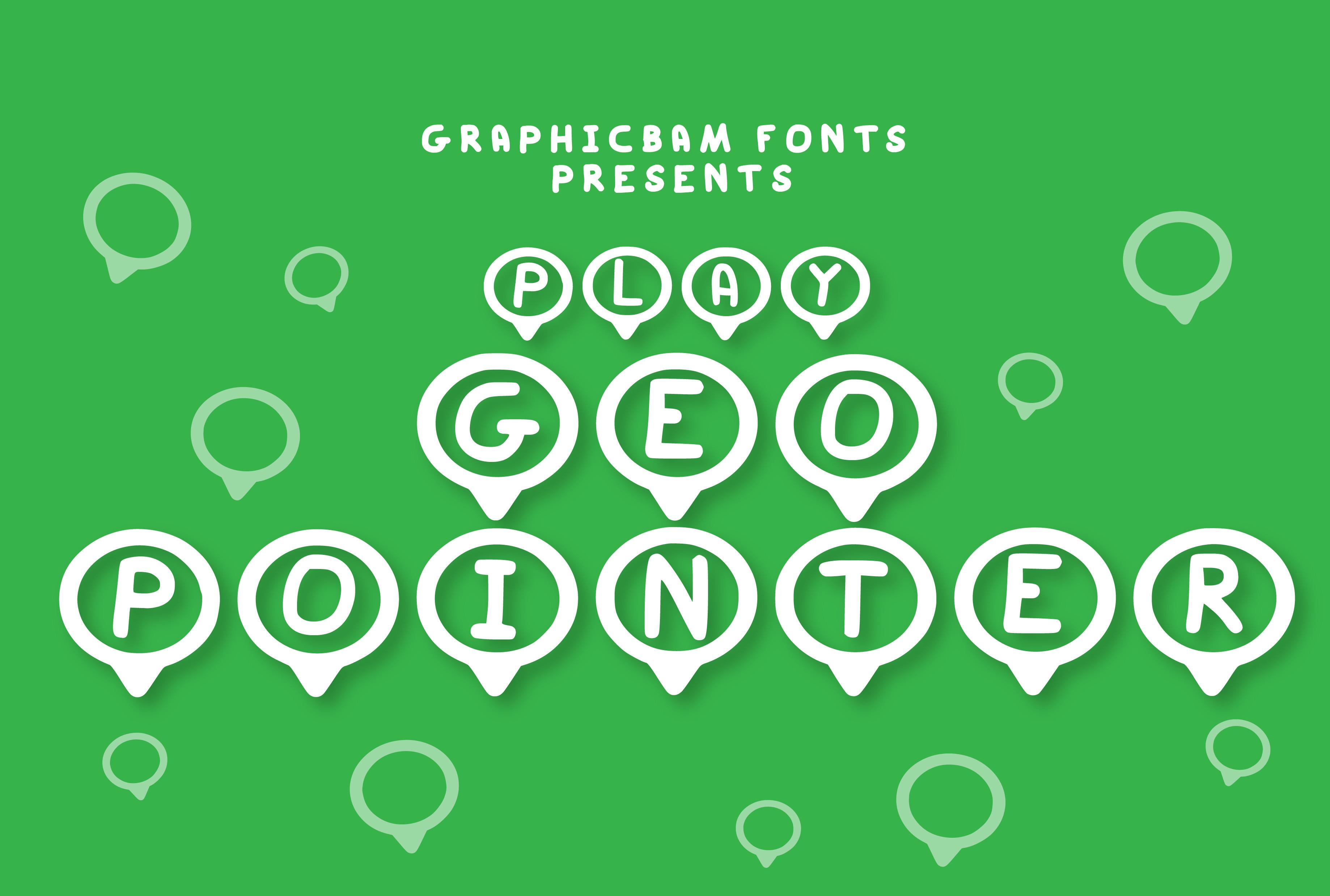 Play Geo Pointer Font