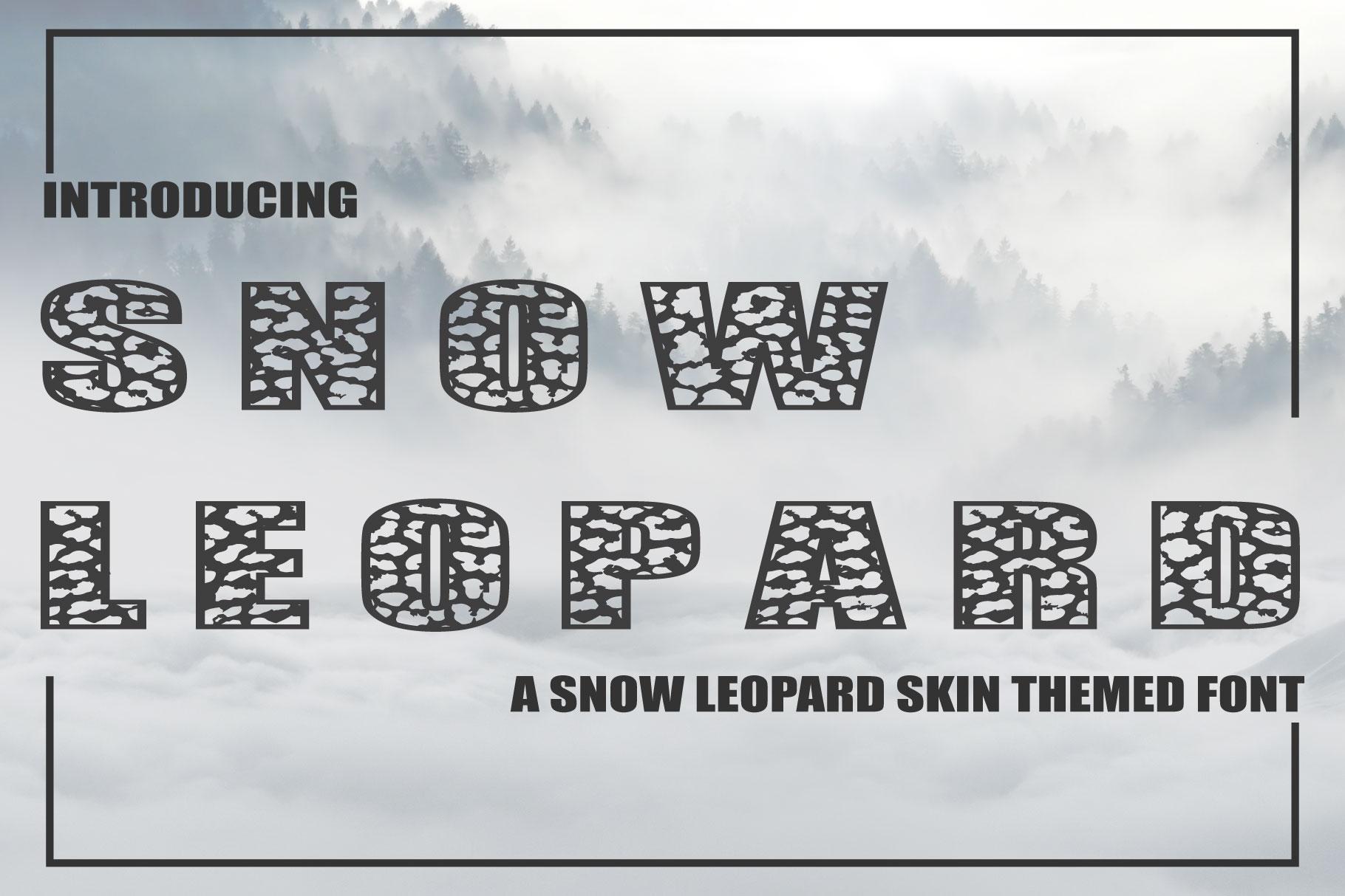 Snow Leopard Font