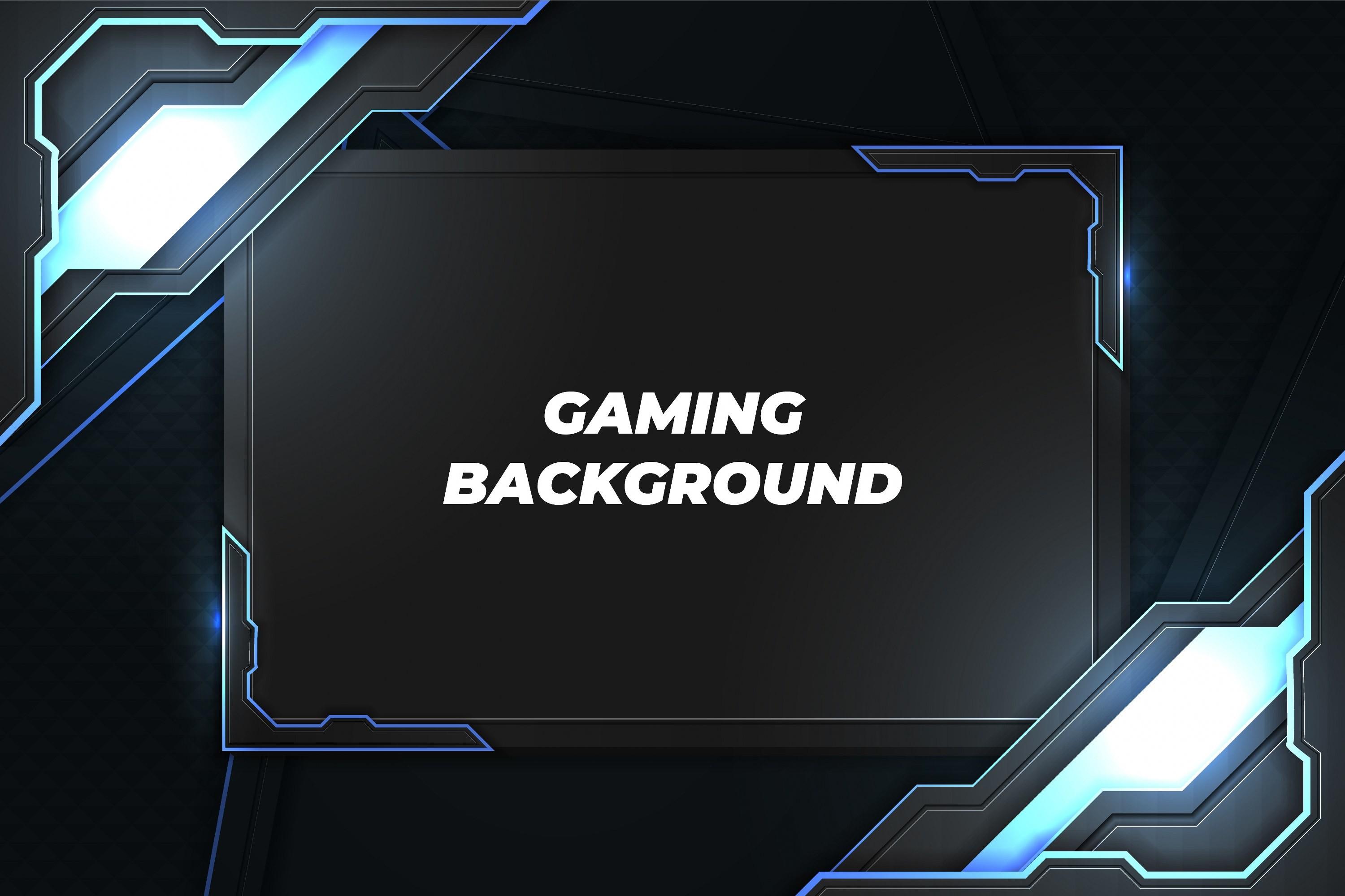Modern Gaming Background Black and Blue