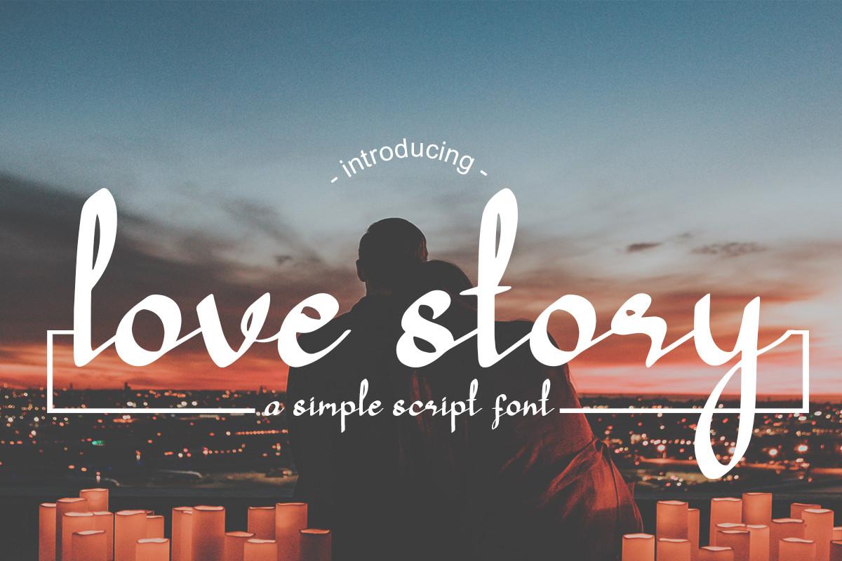 Love Story Script Font