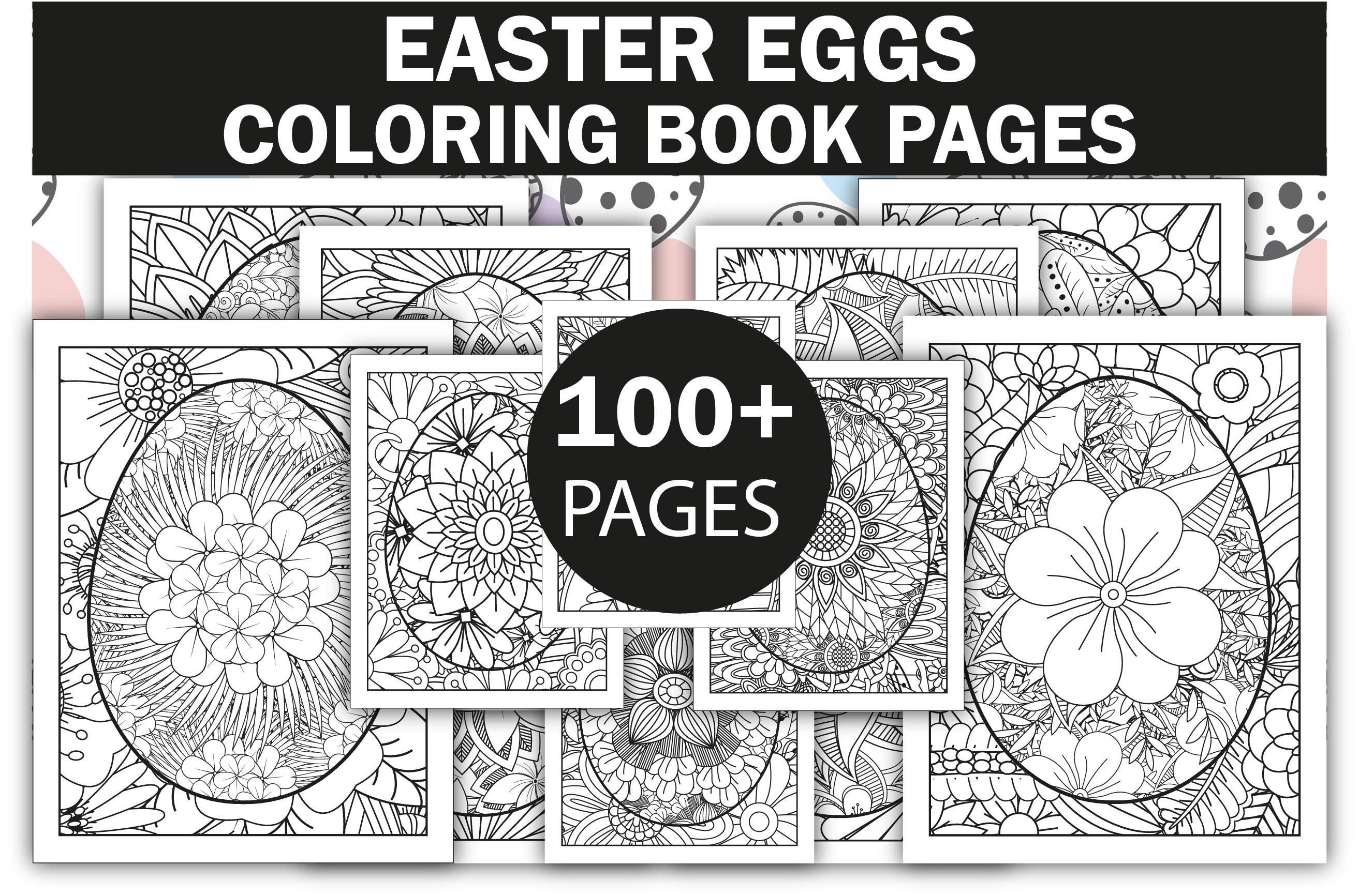 100+ Easter Coloring Pages Bundle -KDP