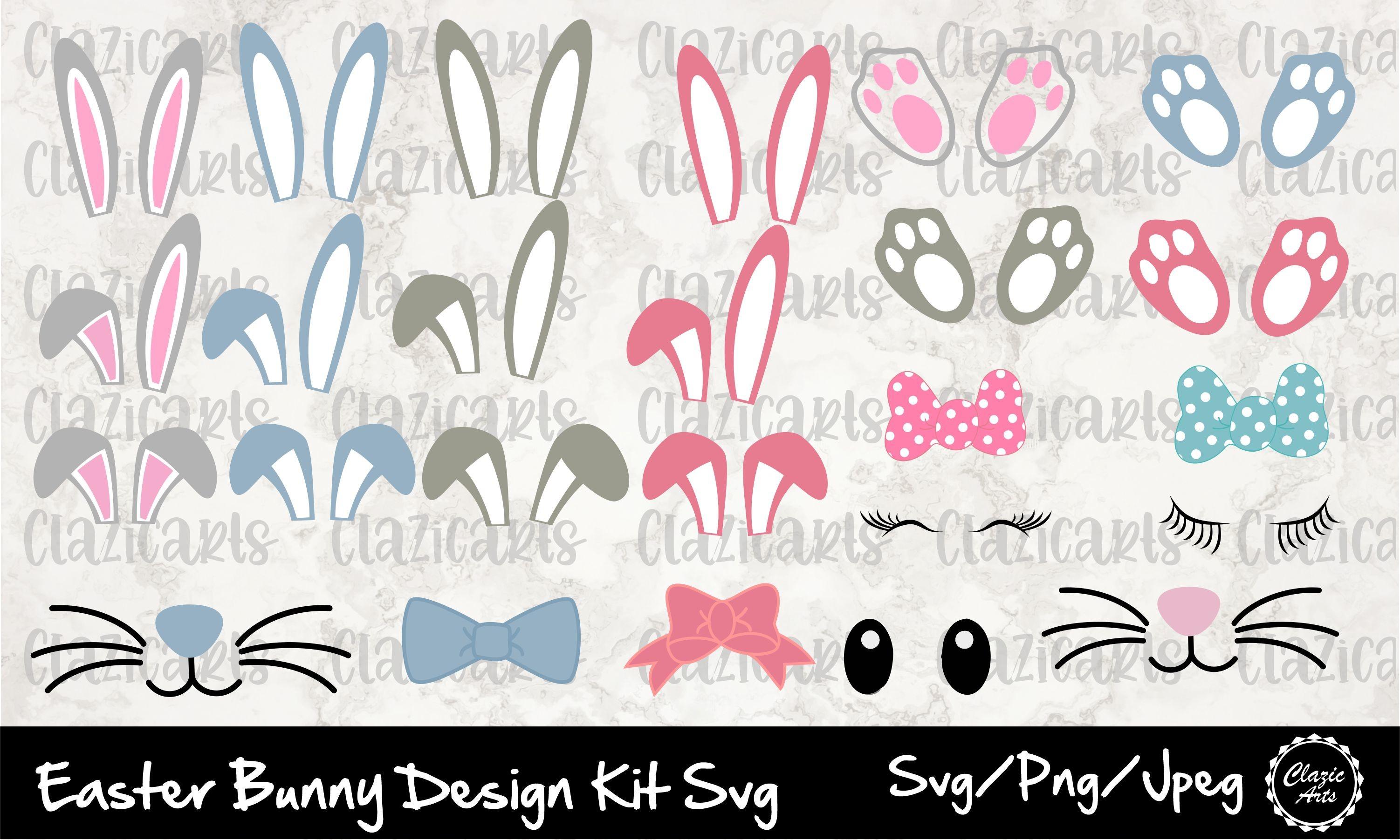 Easter Bunny Design Kit Svg
