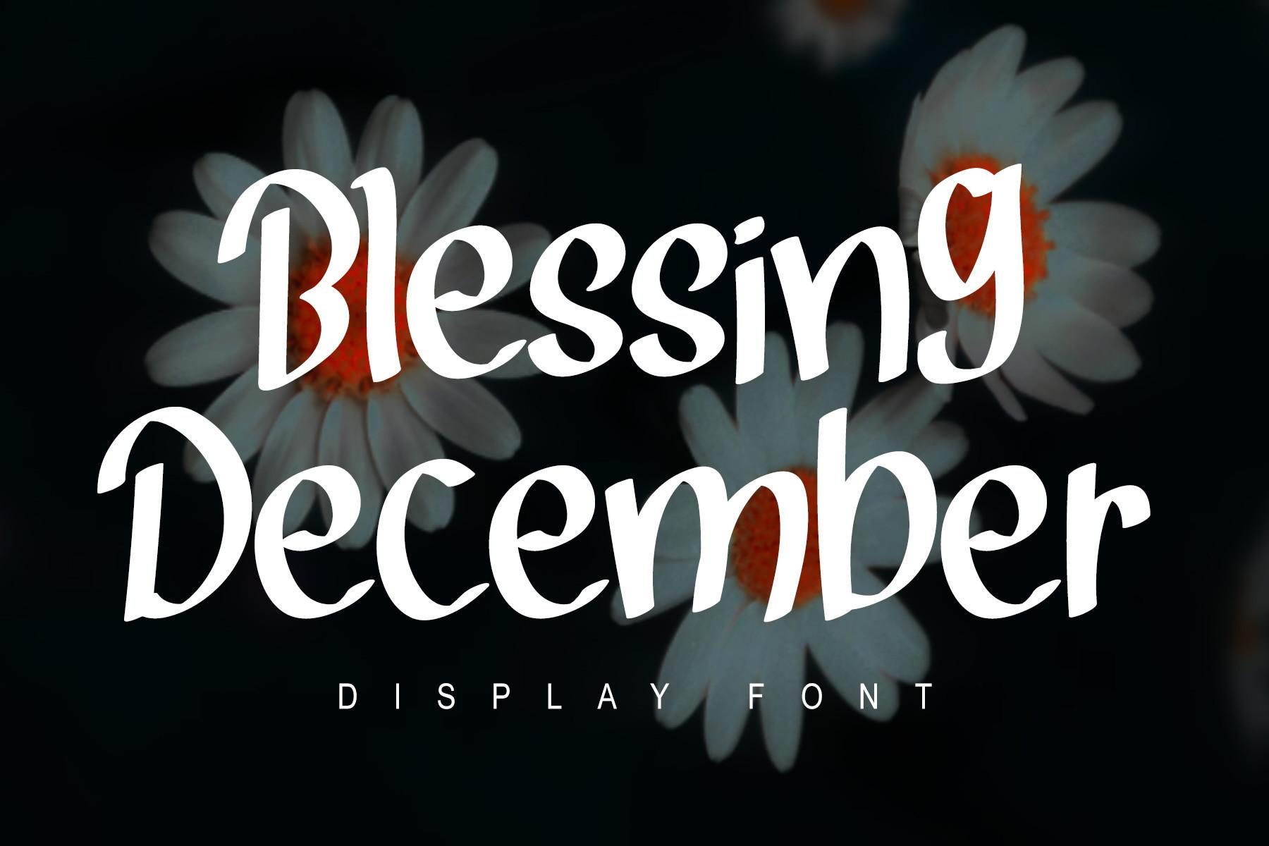 Blessing December Font