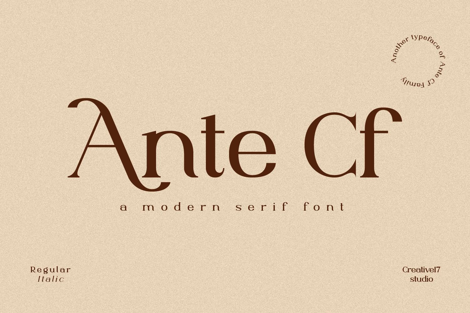 Ante Cf Font