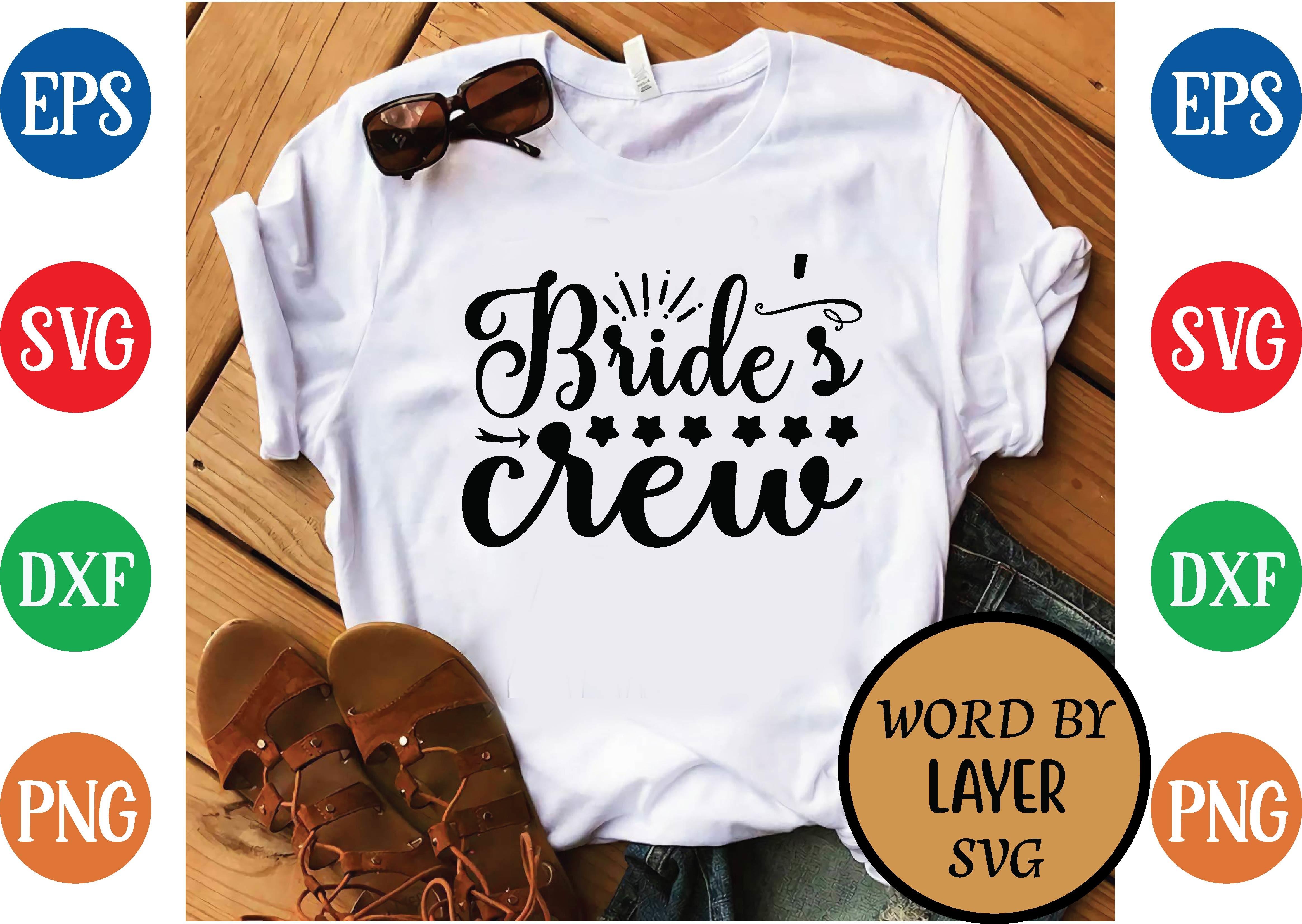 Bride's Crew Svg Design