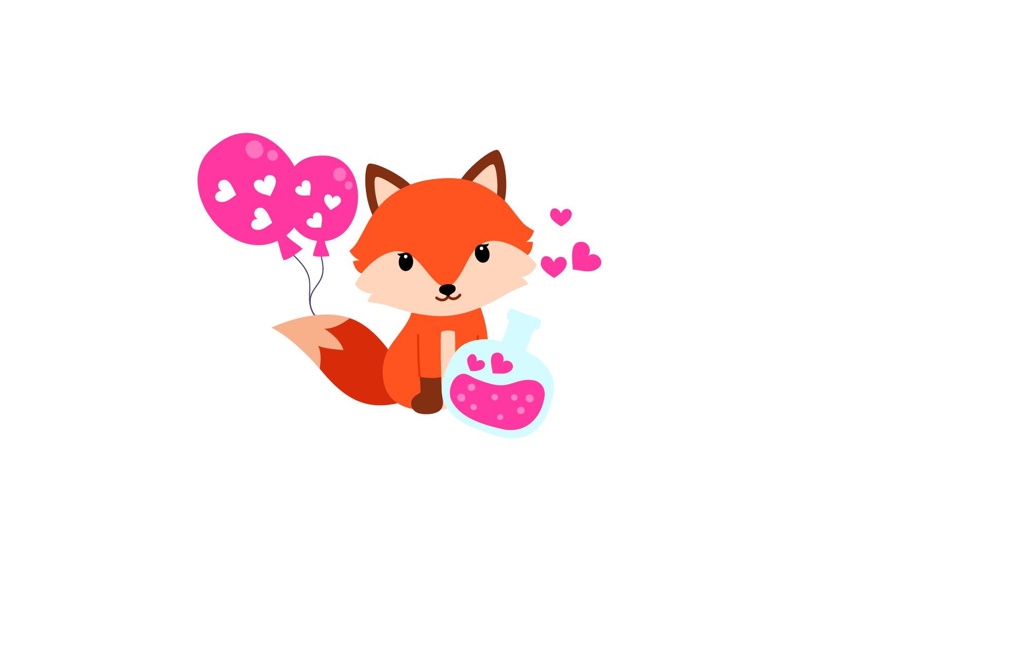 Baby Fox Cute Valentine & Love Potion