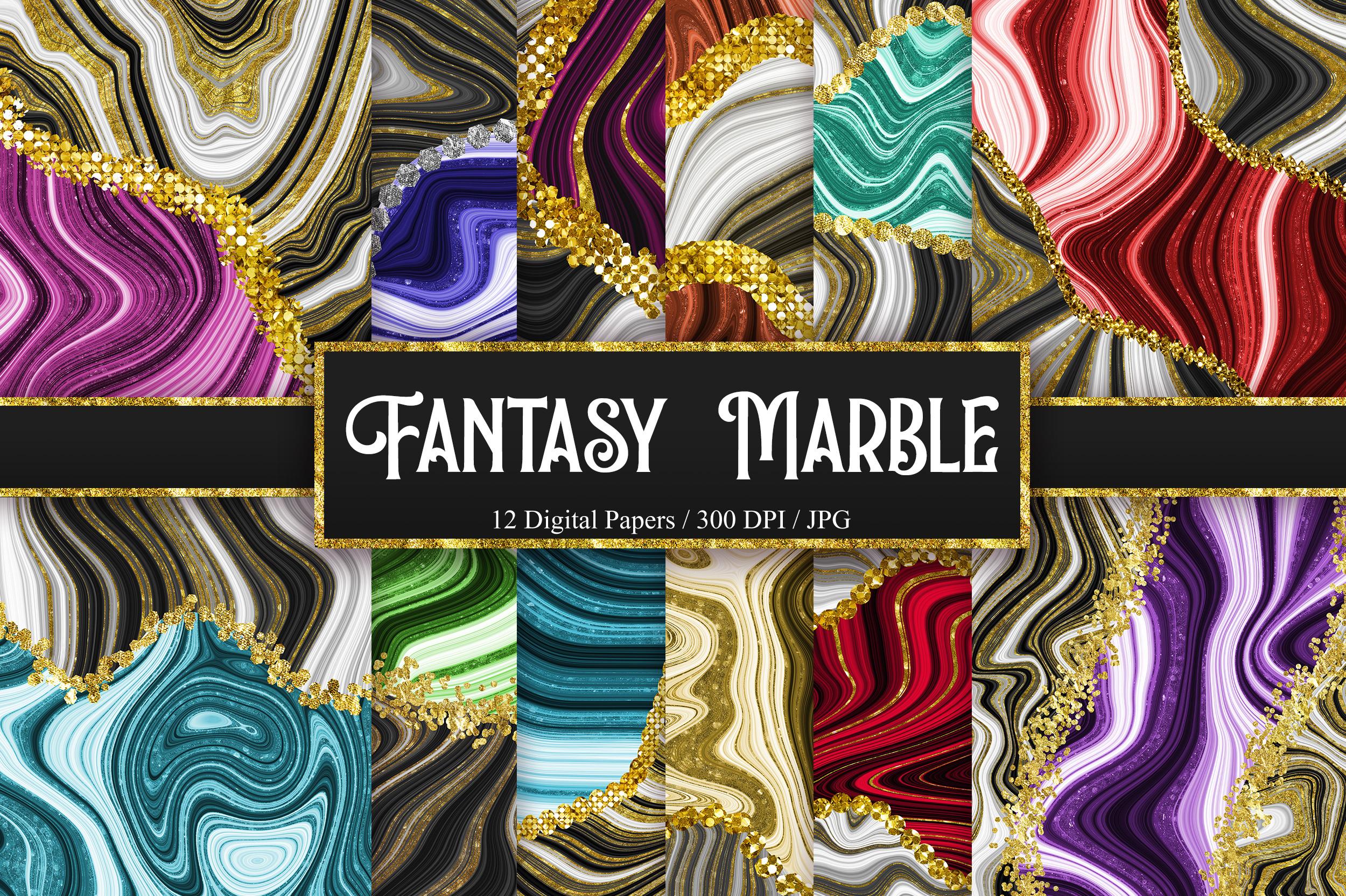Fantasy Marble Glitter Background