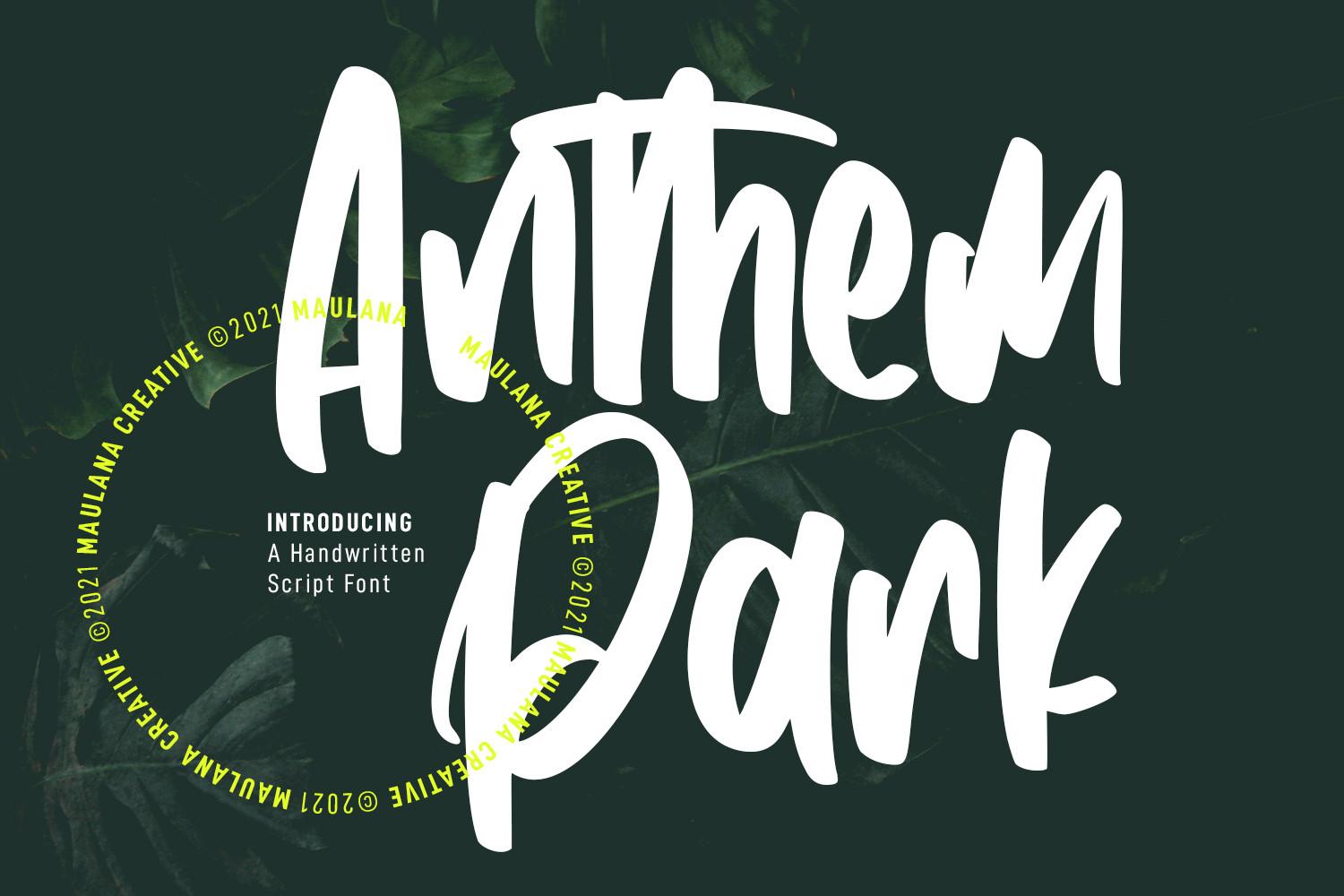 Anthem Park Font